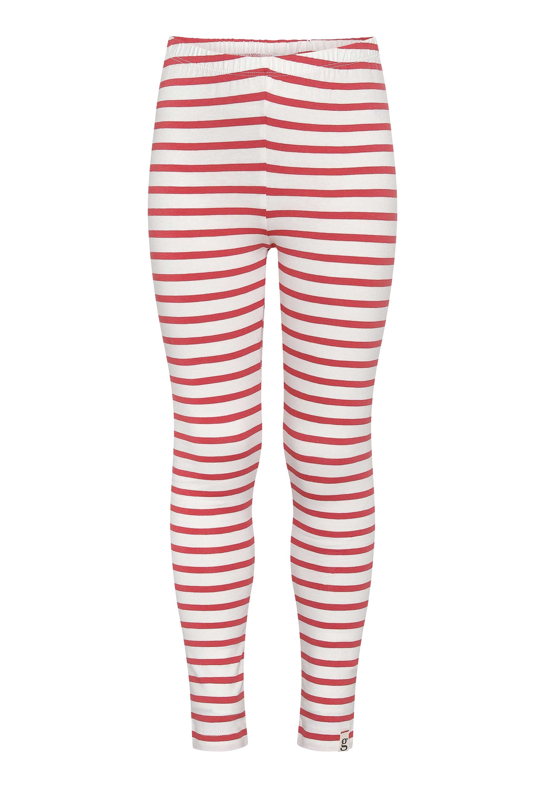 GROBUND Caya leggings mini - dem med ribsrøde striber