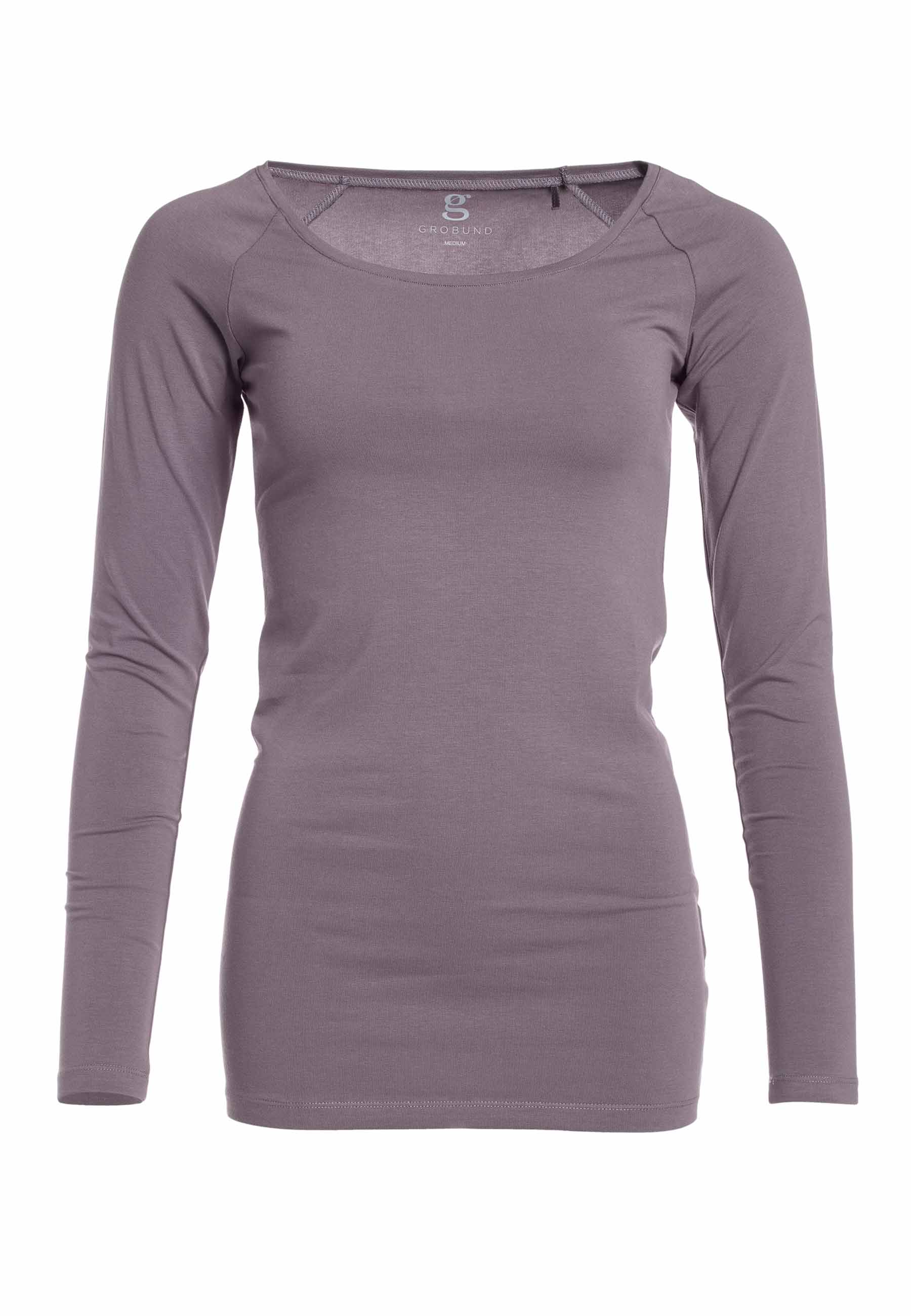 GROBUND Estrid blusen - den i bomuld i varm grå