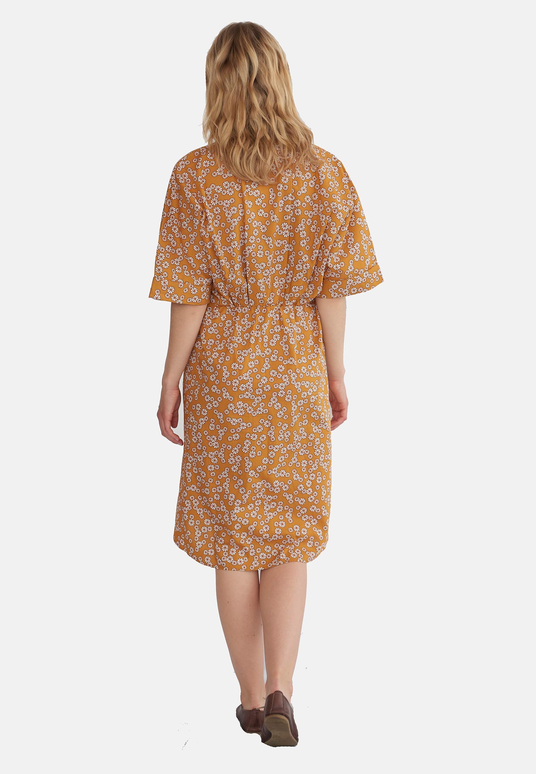 GROBUND Mejse kjolen - den med kimono-snit i gurkemeje