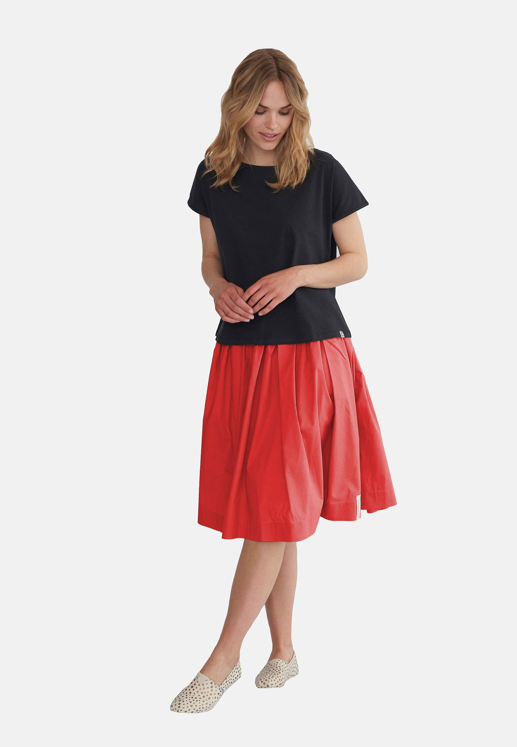 GROBUND Svala nederdelen - den ribsrøde