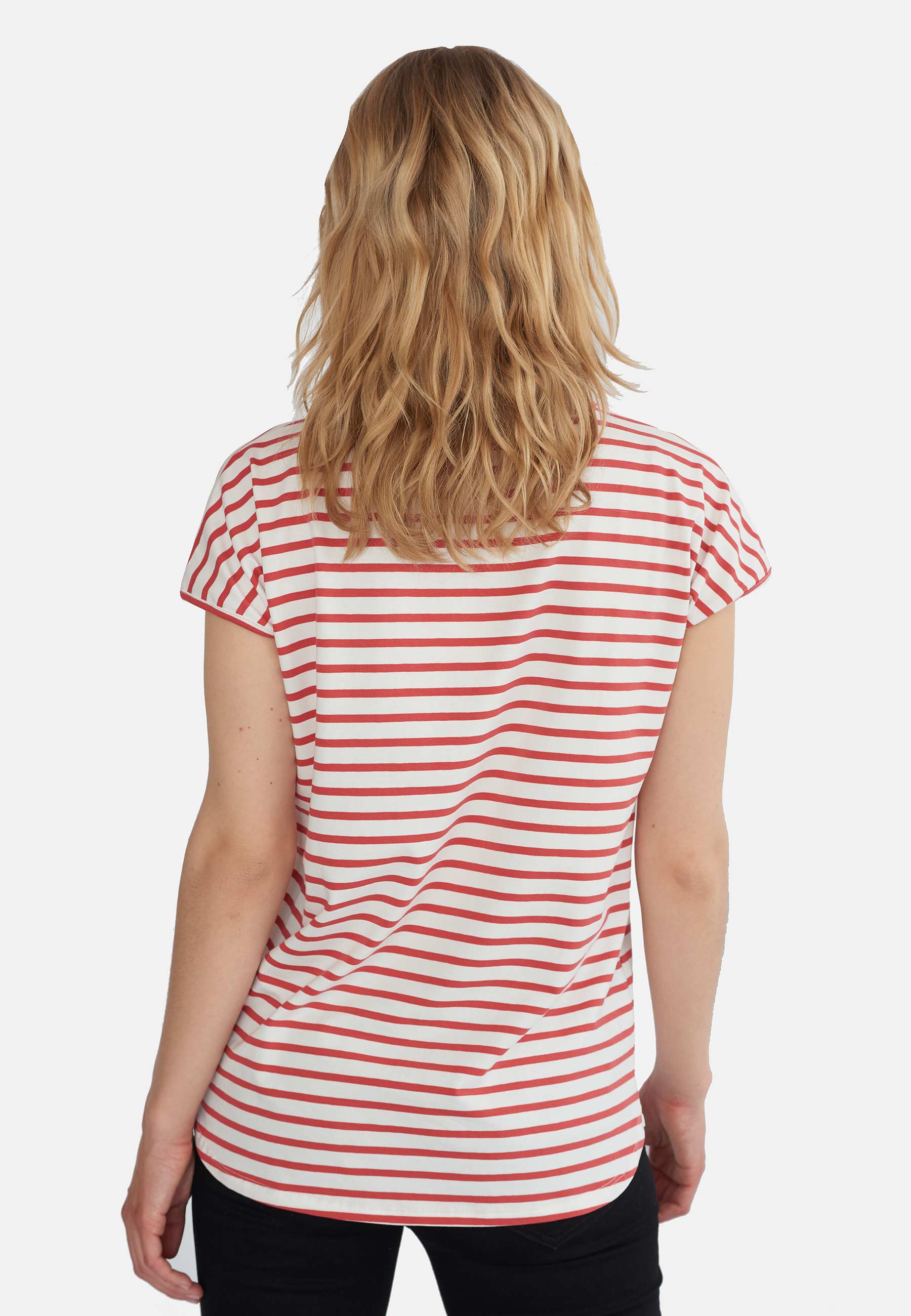 GROBUND Mille t-shirten - den med ribsrøde striber