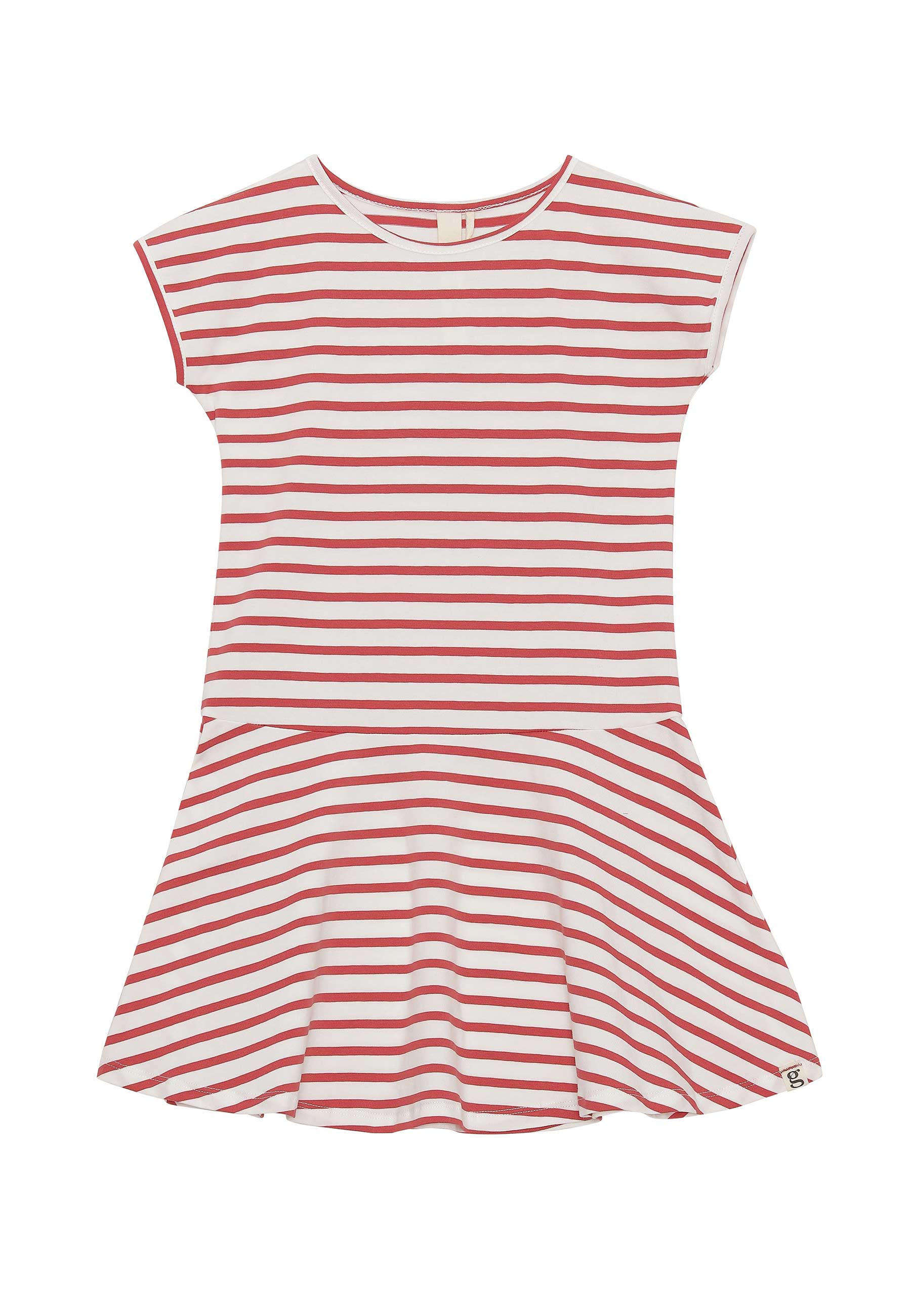 GROBUND Carmen kjolen mini - den med ribsrøde striber