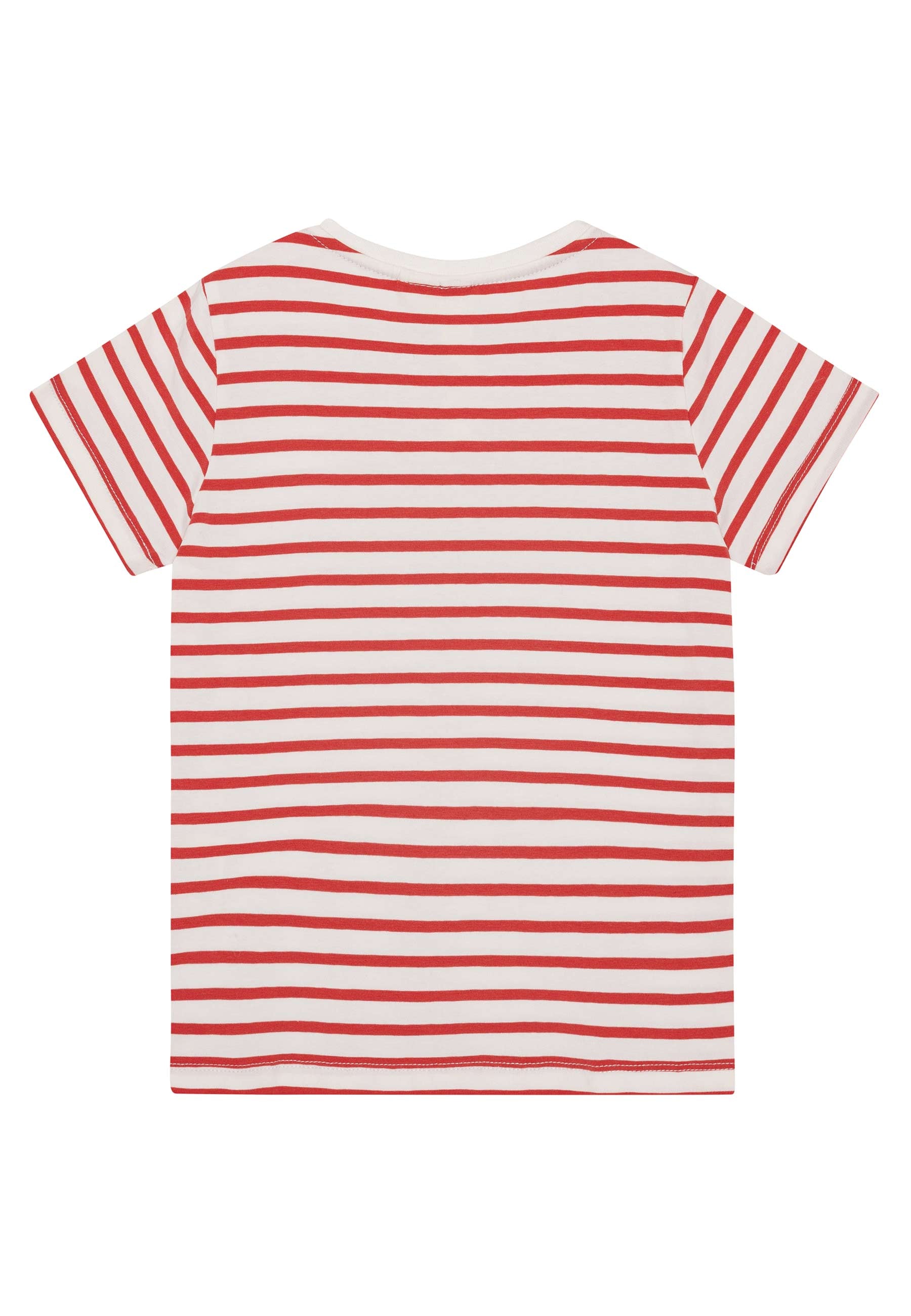 GROBUND Chris t-shirten mini - den med ribsrøde striber og mariehøne