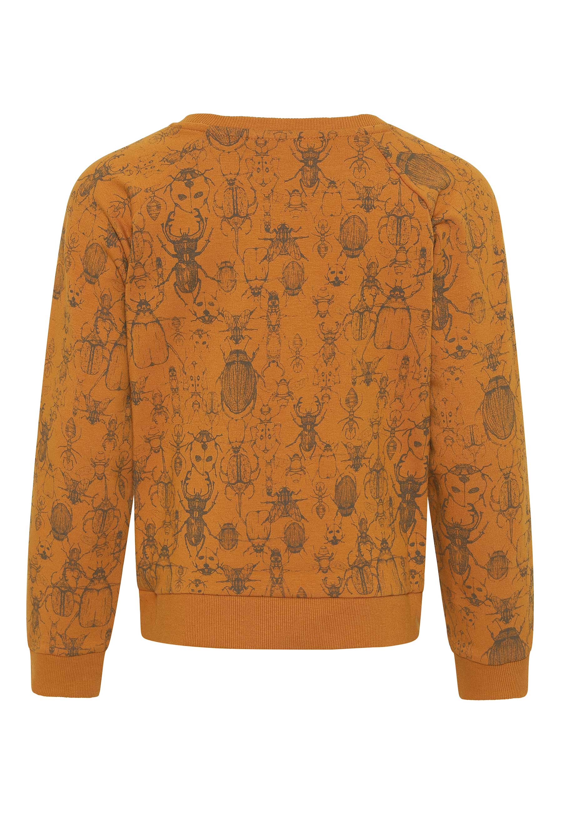 GROBUND Calle sweatshirten mini - den i gylden med insektprint