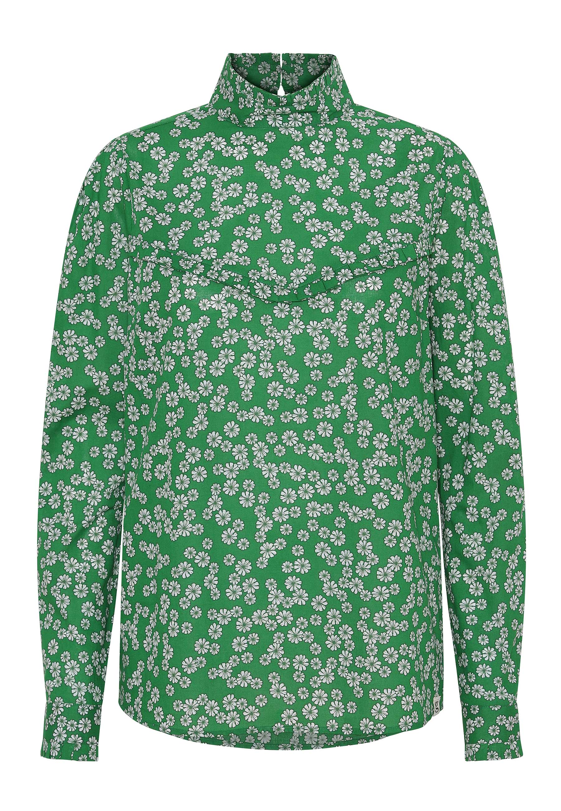 GROBUND Ellen skjorten - den med høj krave og blomster