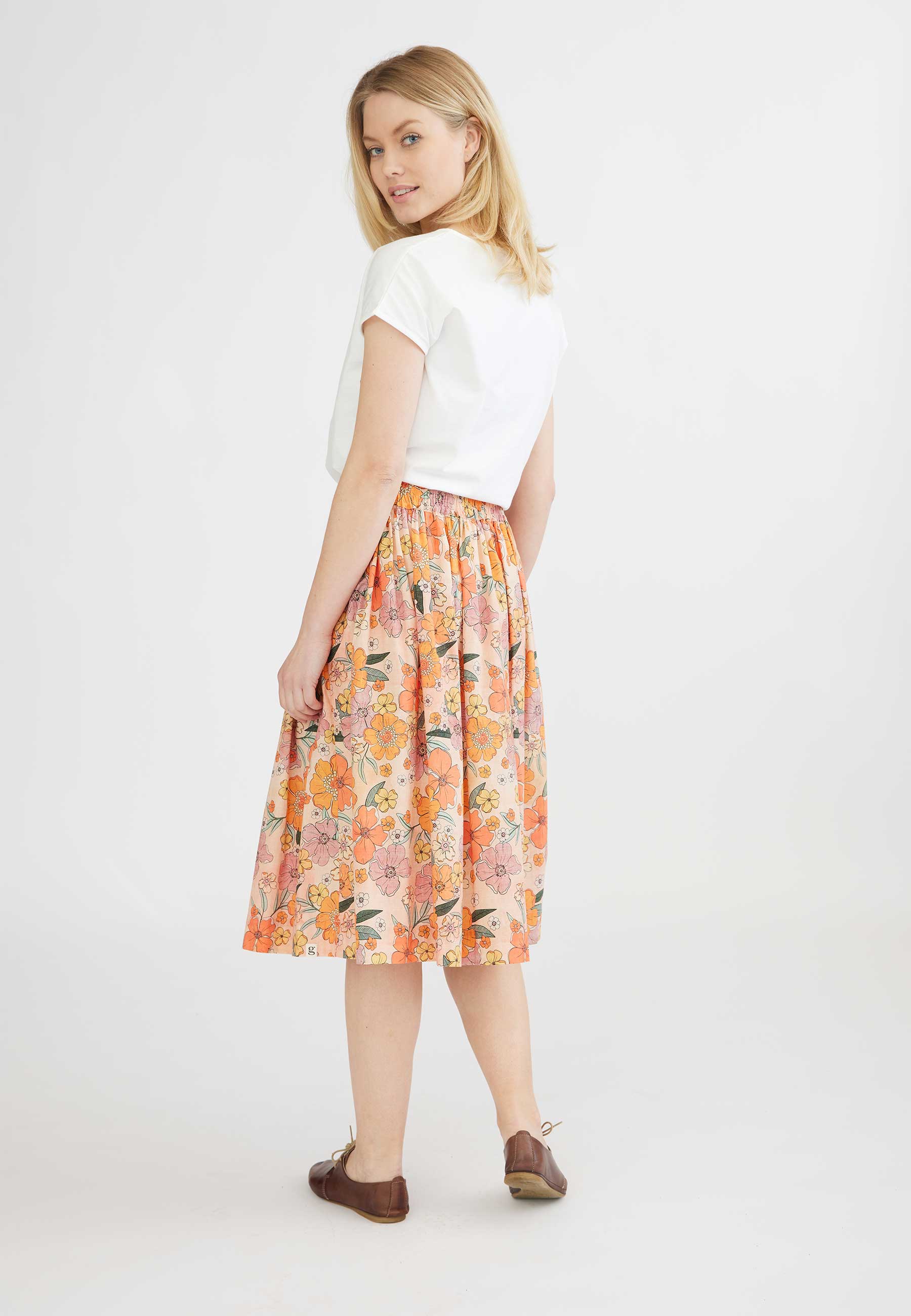 GROBUND Nelly nederdelen - i retroprint