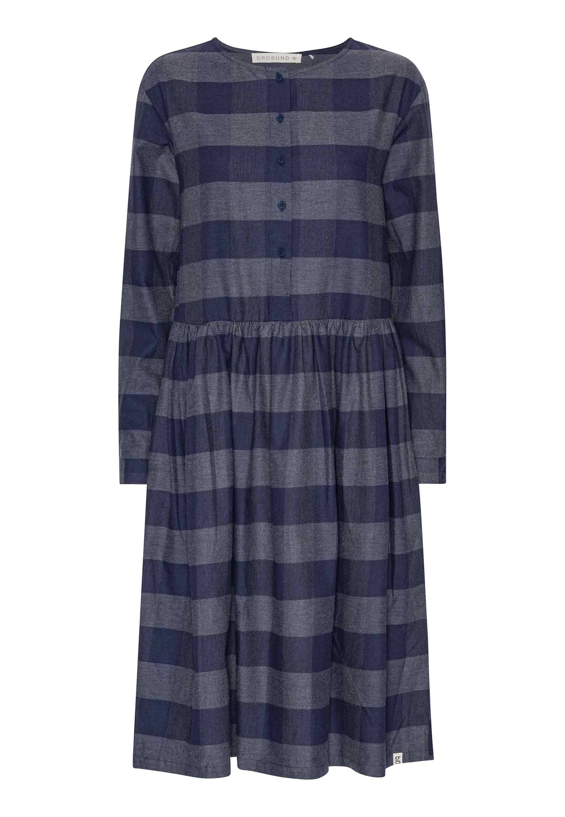 GROBUND Olga kjolen - den i store blå tern