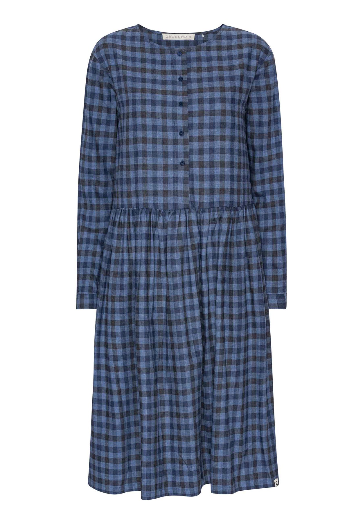 GROBUND Olga kjolen - den i blå tern