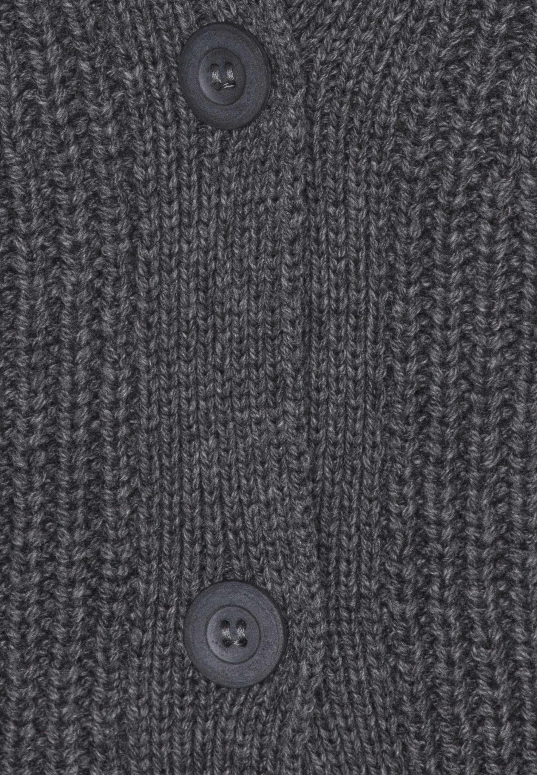 GROBUND Julie strik cardigan - den i grå uld