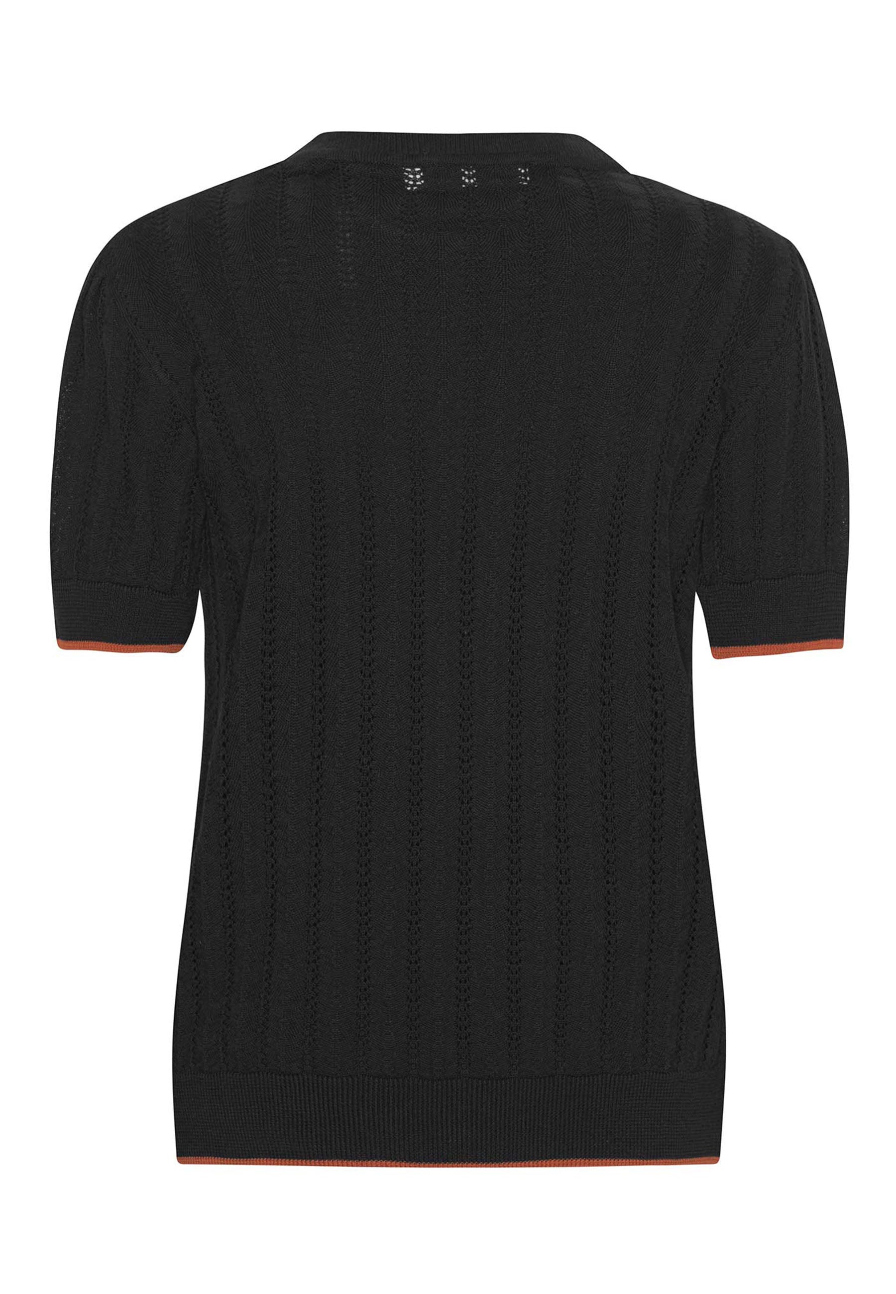 GROBUND Almine tee - den sorte med kontras i karamelfarve