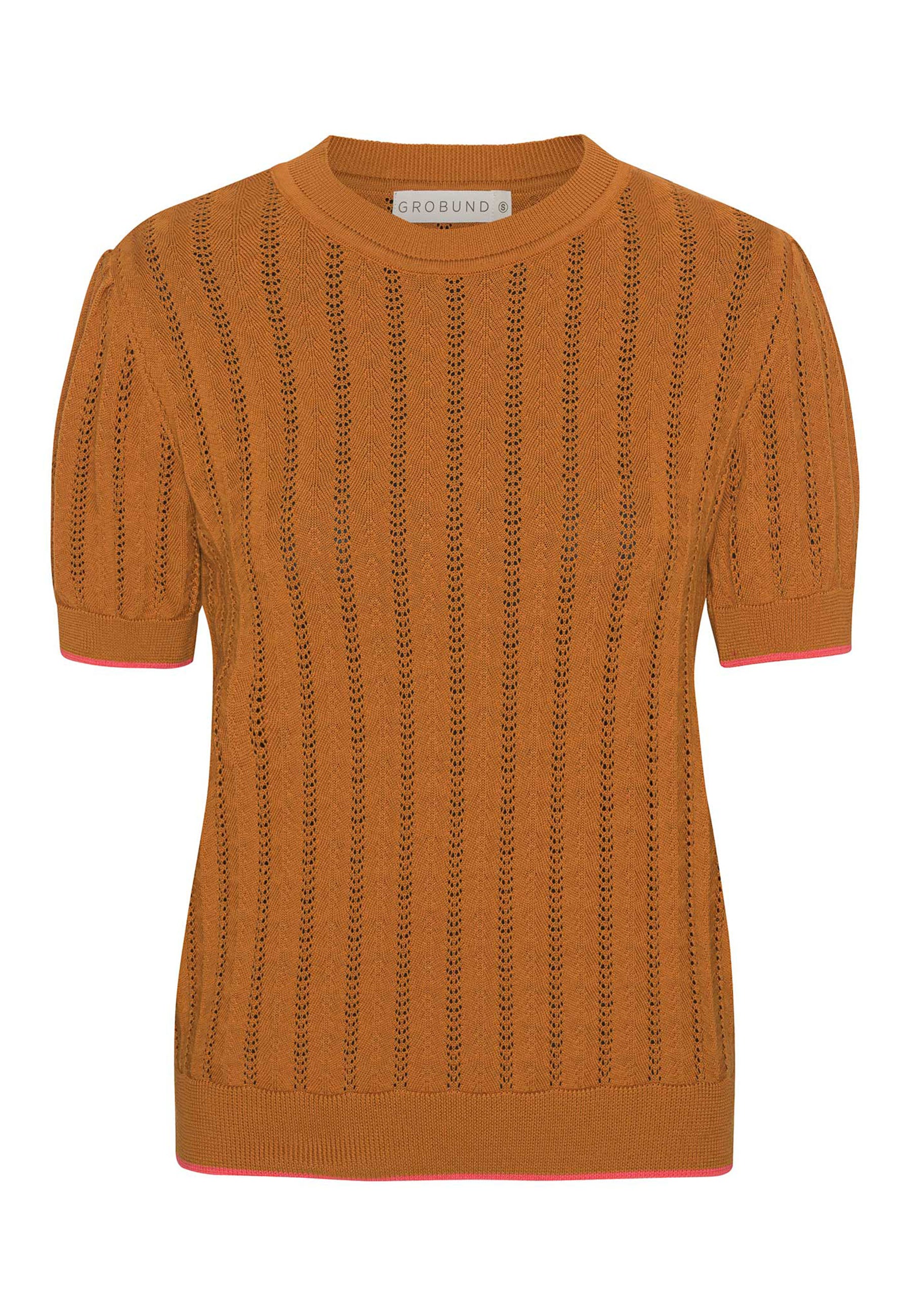 GROBUND Almine tee - den karamel med kontrastkant