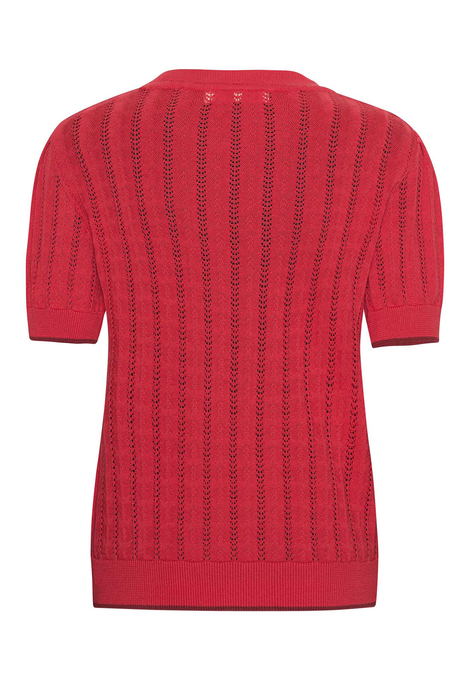 GROBUND Almine tee - den røde med kontrast-kant