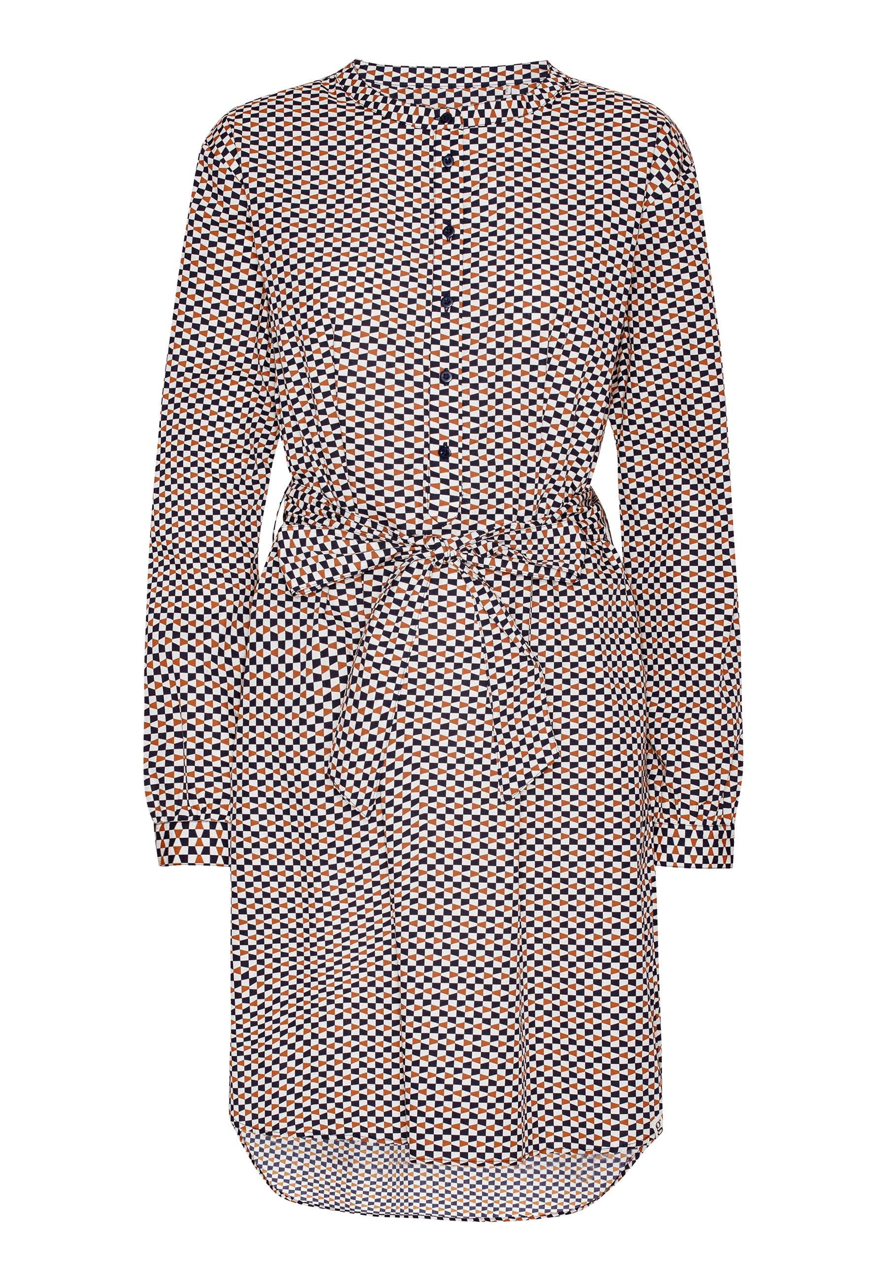 GROBUND Maalia skjortekjolen - den i grafisk mønster