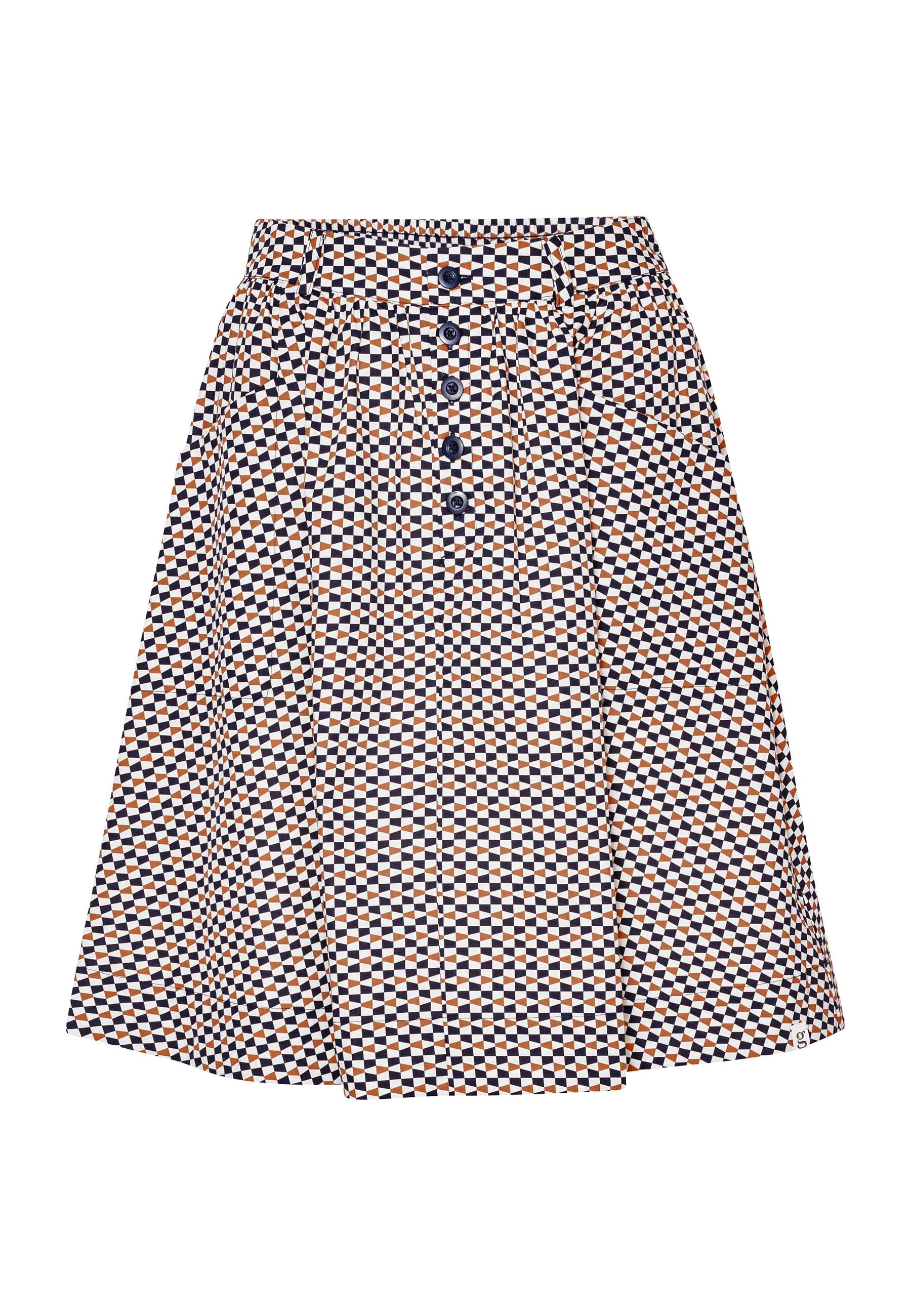 GROBUND Molly nederdel - den i grafisk mønster