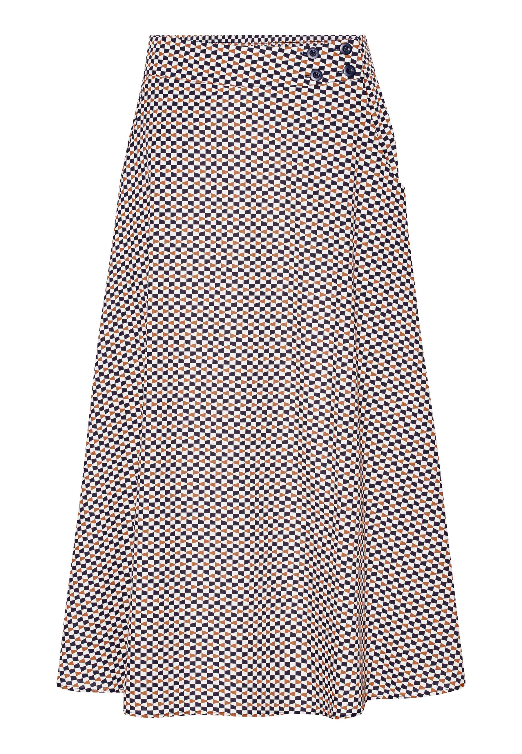 GROBUND Amelie nederdel - den i grafisk mønster