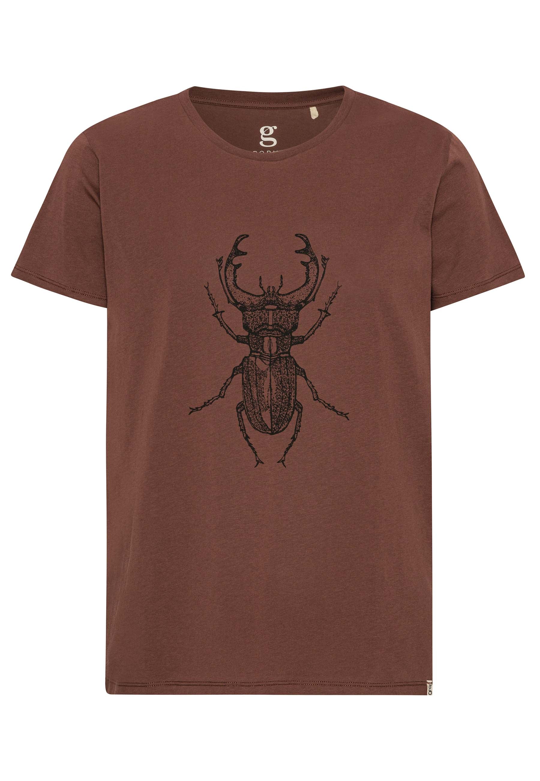 GROBUND Alfie herre tee - den i chokoladebrun med eghjort