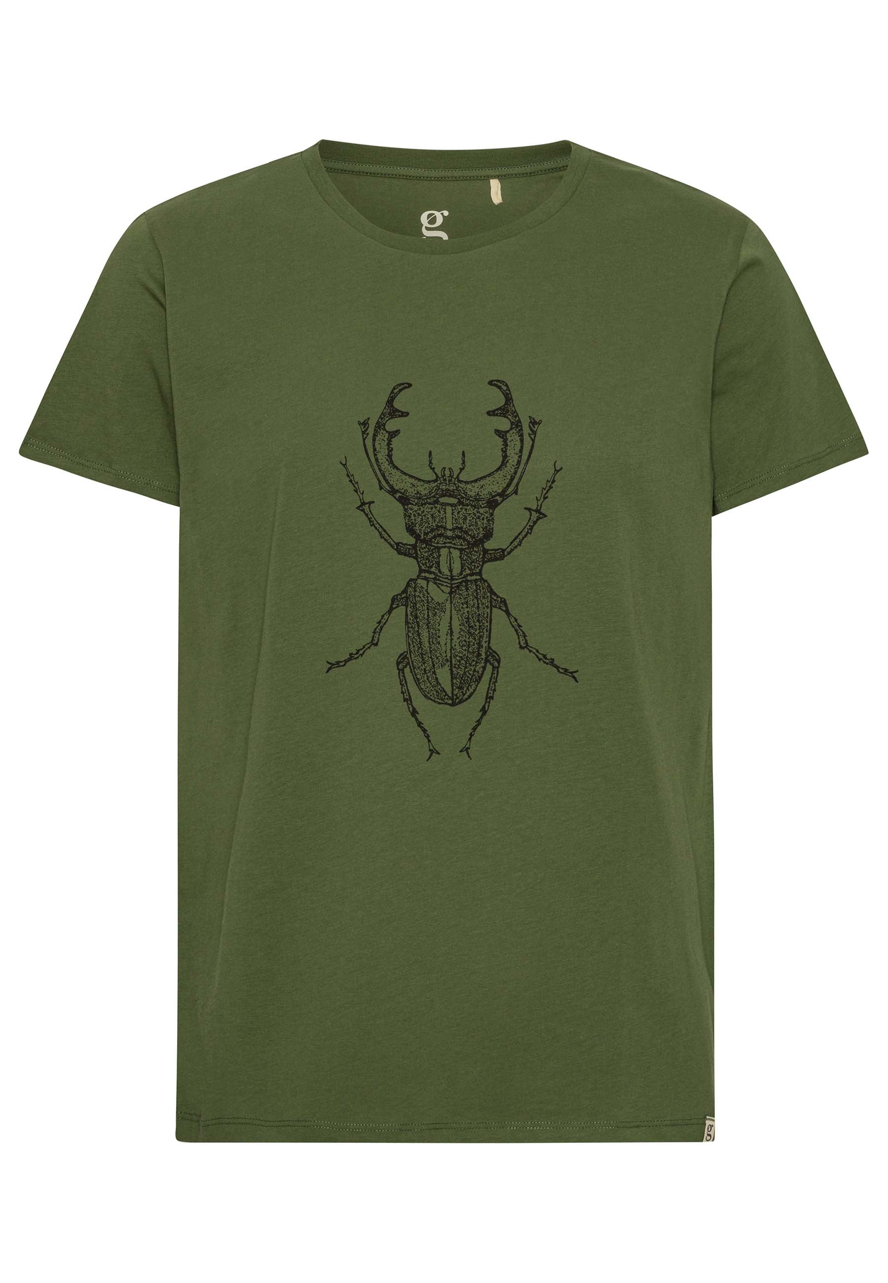 GROBUND Alfie herre tee - den i mosgrøn med eghjort