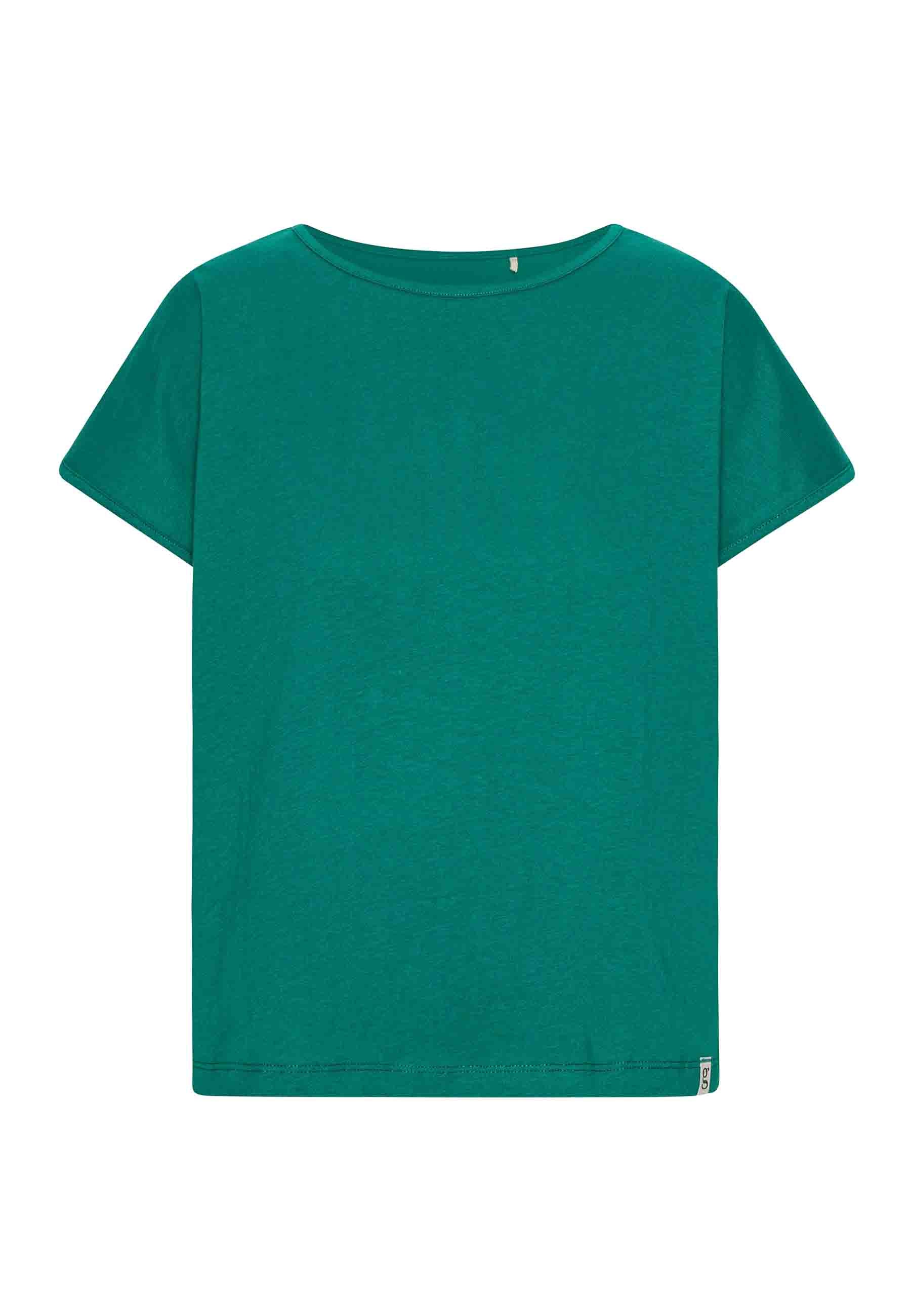 GROBUND Karen t-shirten - den korte i dyb søgrøn