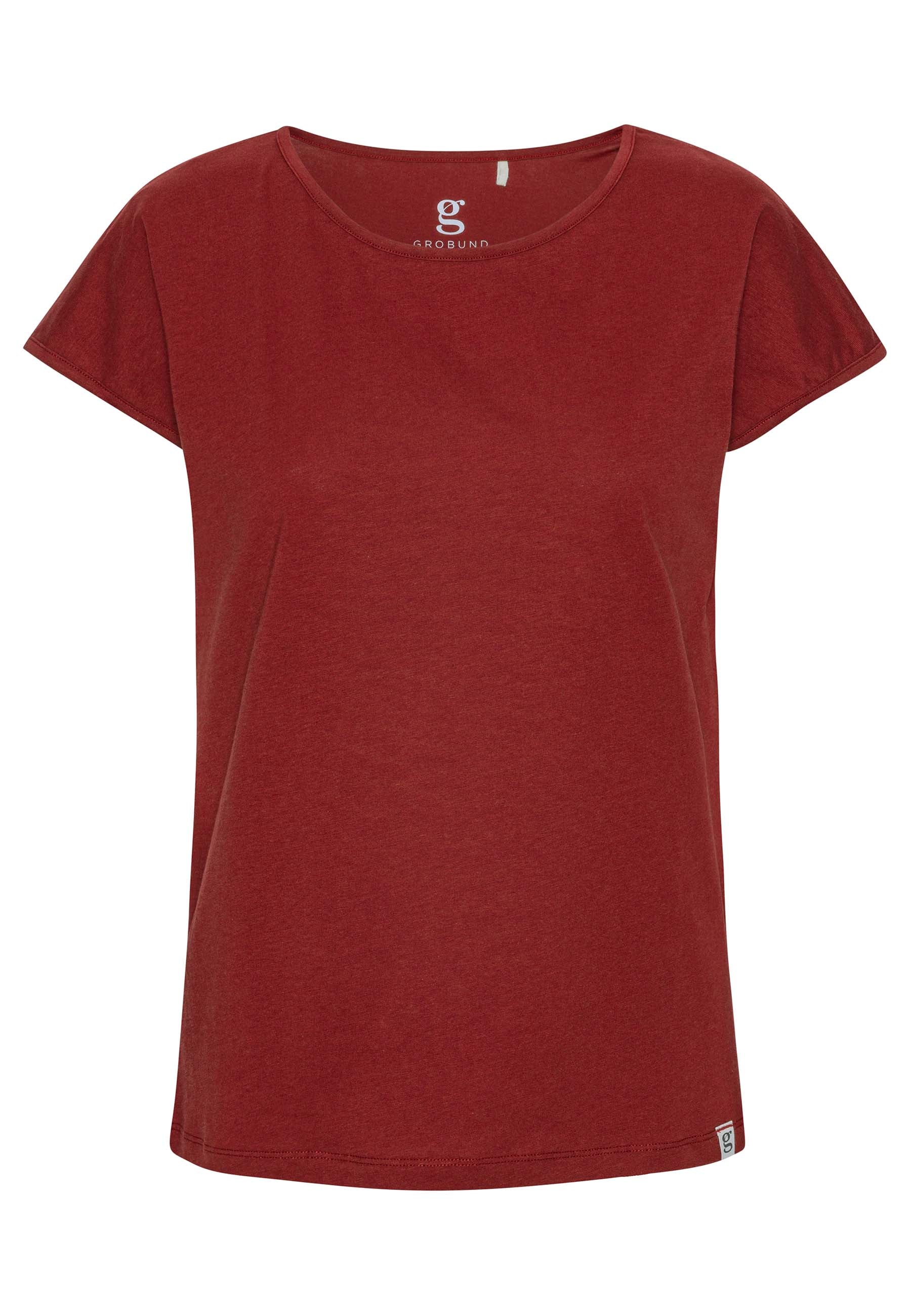 GROBUND Anna t-shirten - den i vinrød