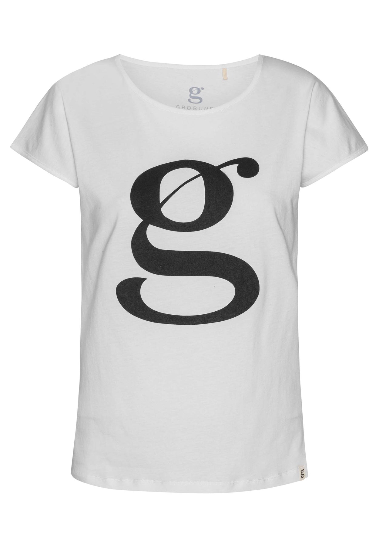 GROBUND Anna t-shirten - den i hvid med logo