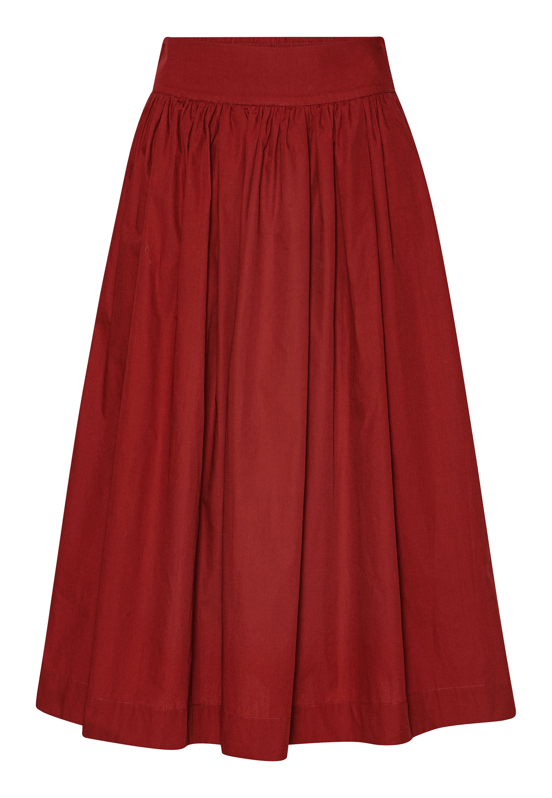 GROBUND Mette nederdel - den lange i vinrød