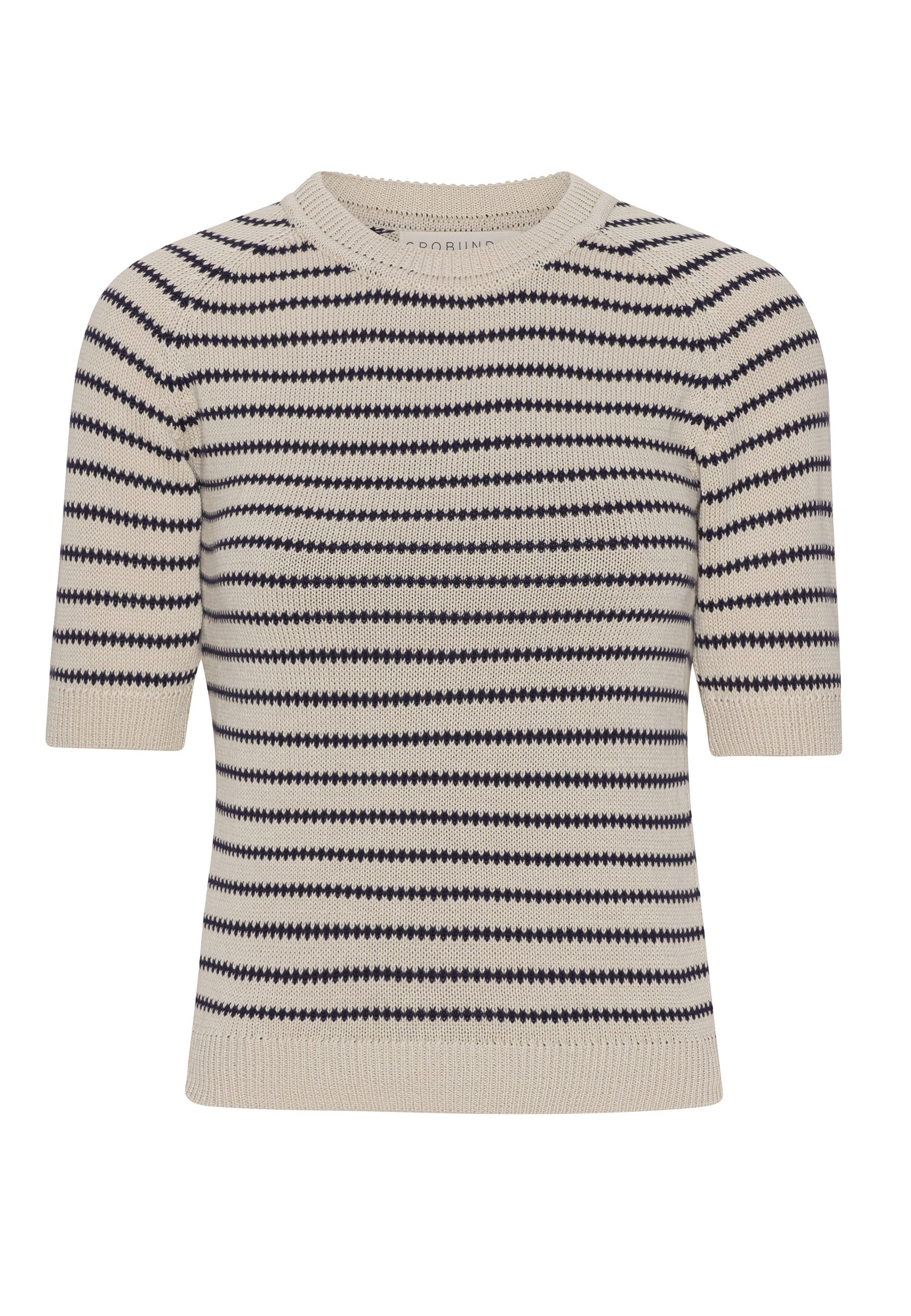 GROBUND Ida strik tee - den med striber i blå