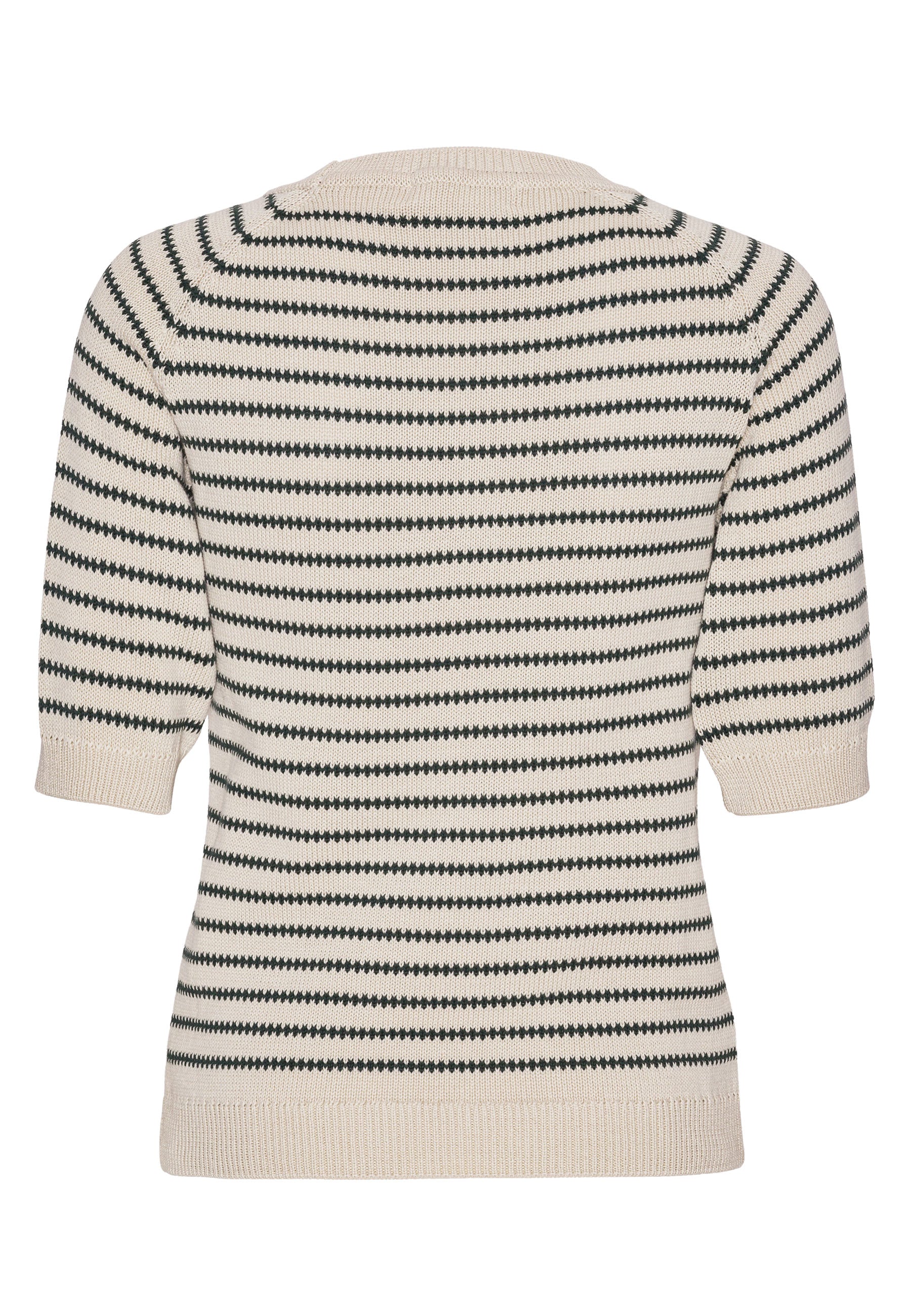 GROBUND Ida strik tee - den med striber i grøn