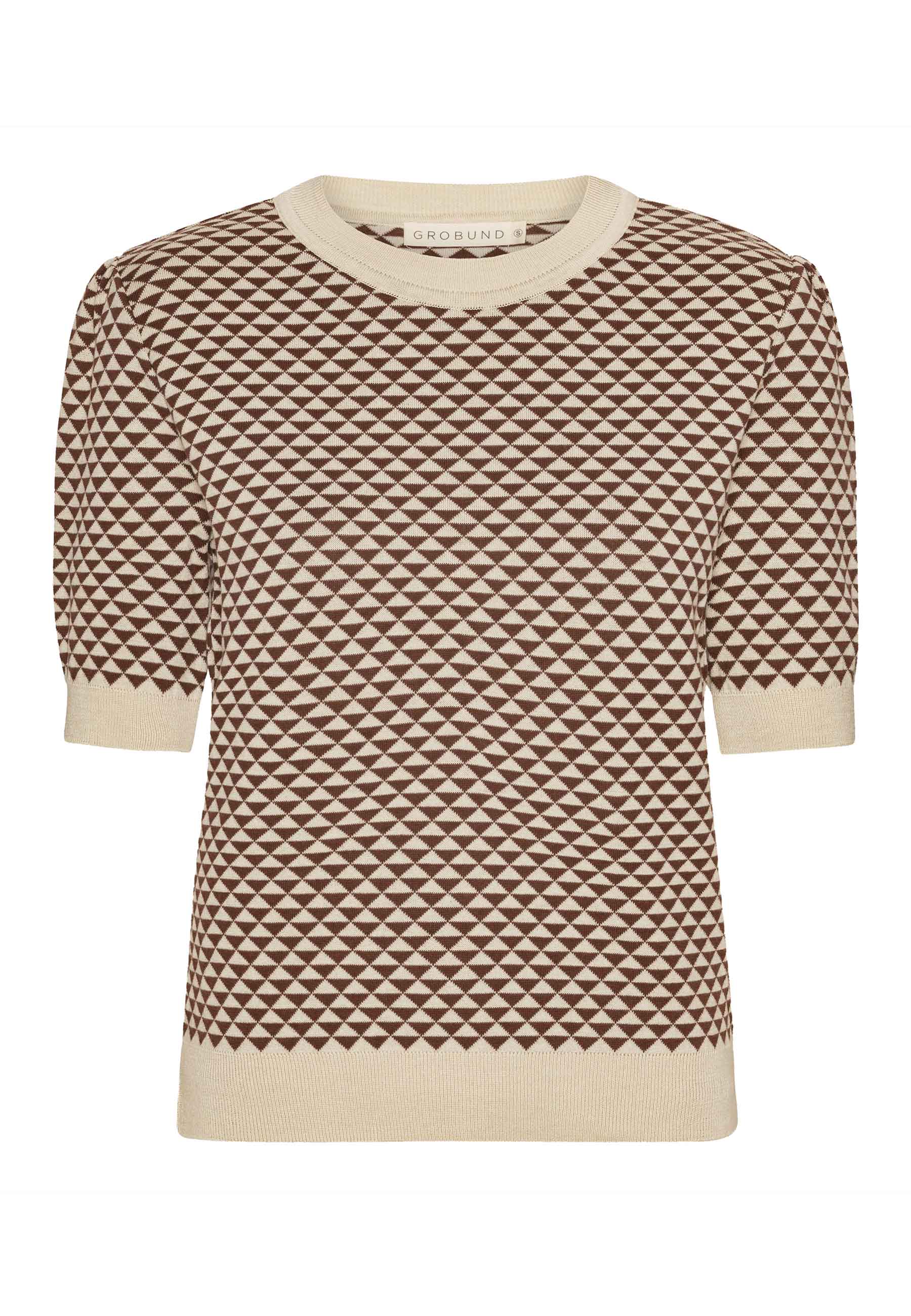 GROBUND Alva tee - den med brune trekanter