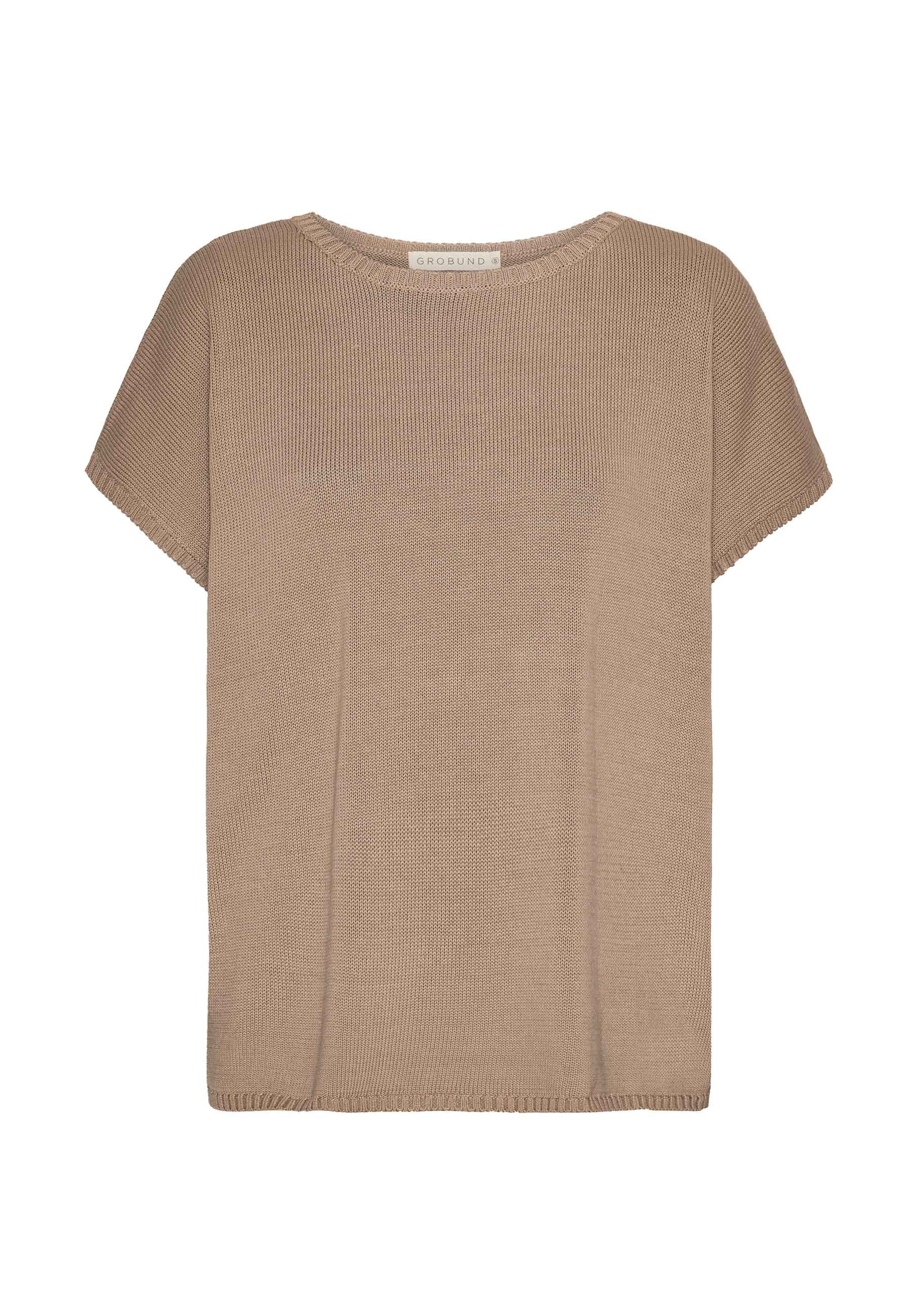 GROBUND Kirsten strik - den sandfarvede