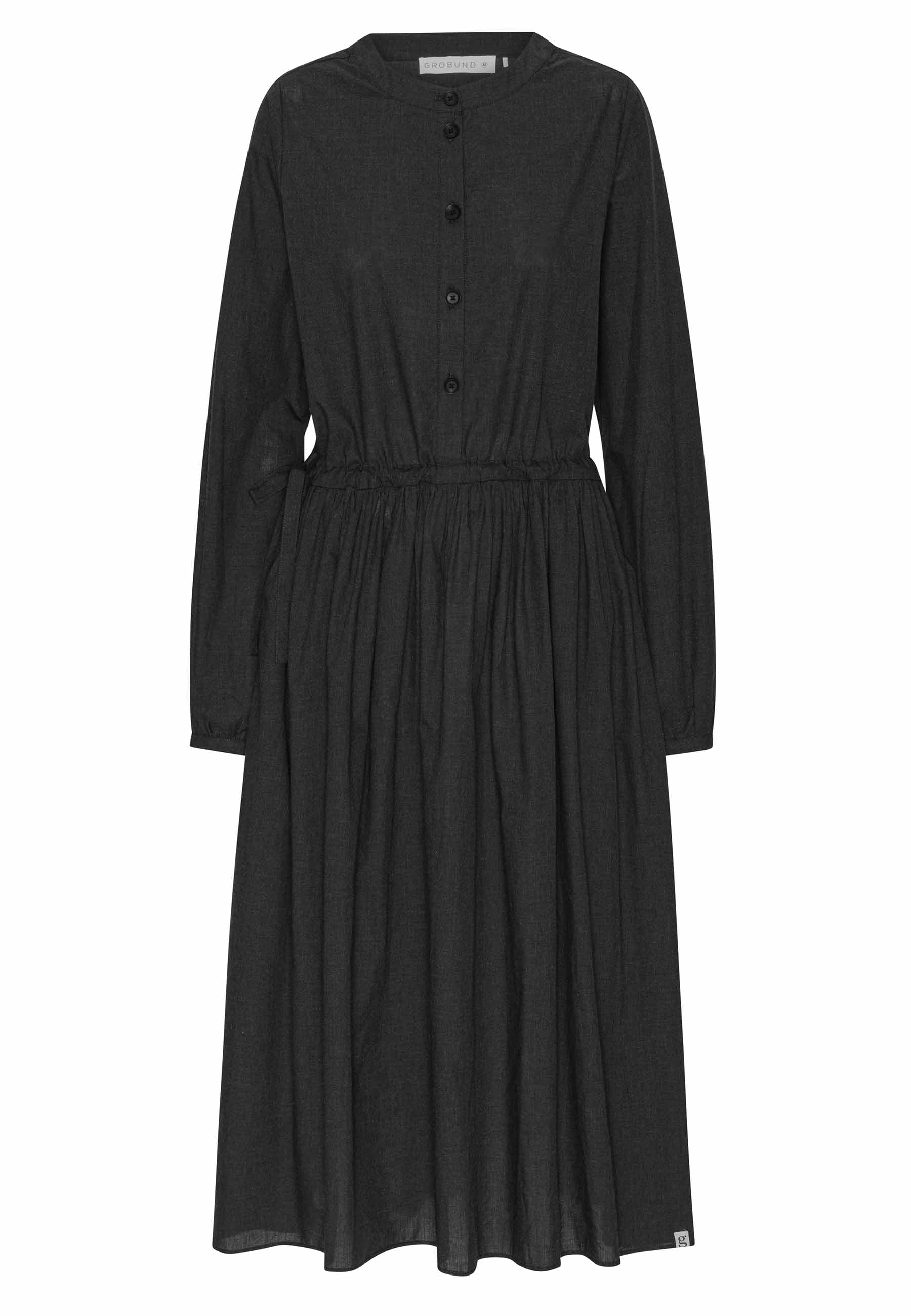 GROBUND Agnete kjolen - den i mørkegrå melange