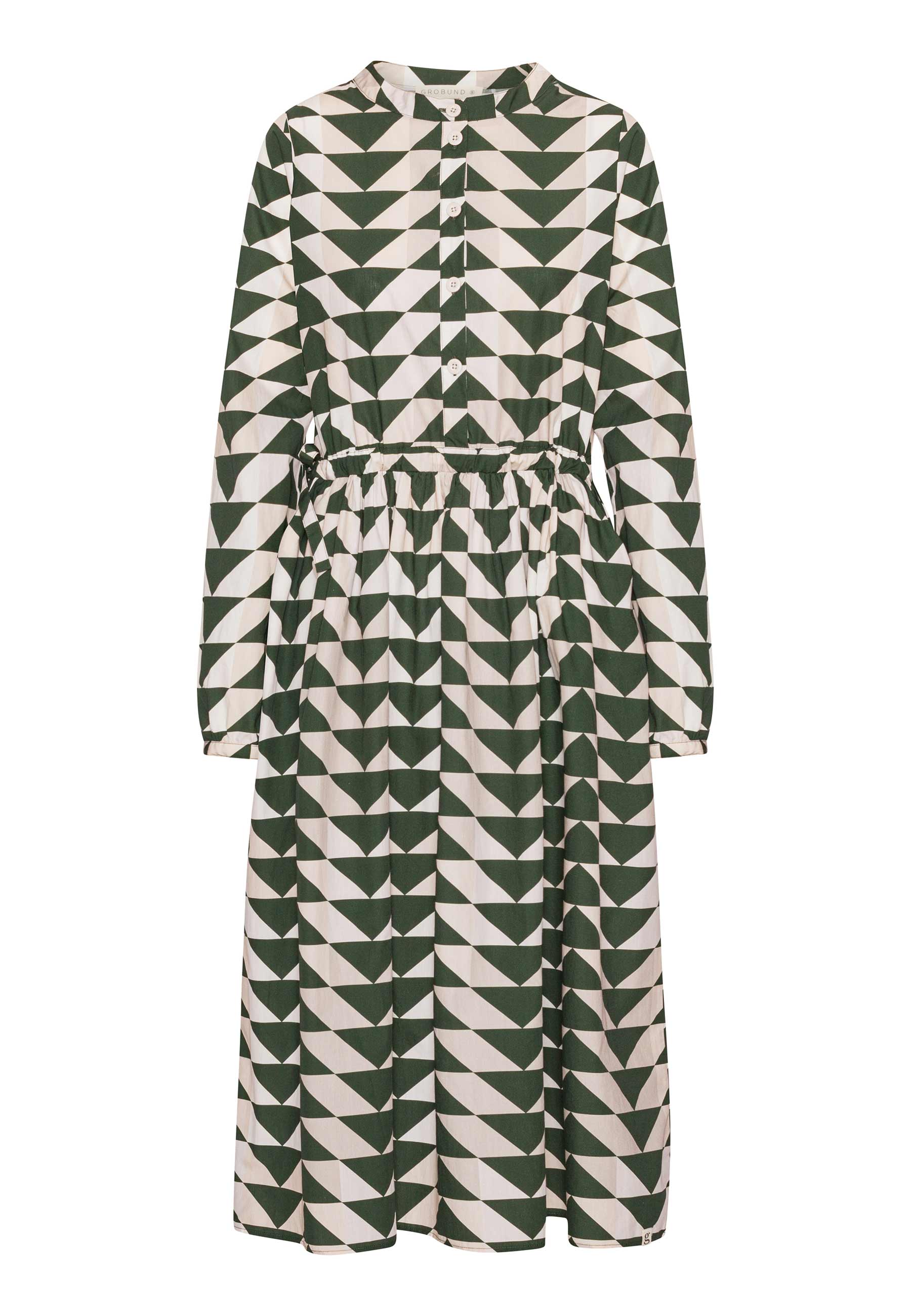 GROBUND Agnete kjolen - den i grønt quilt-mønster