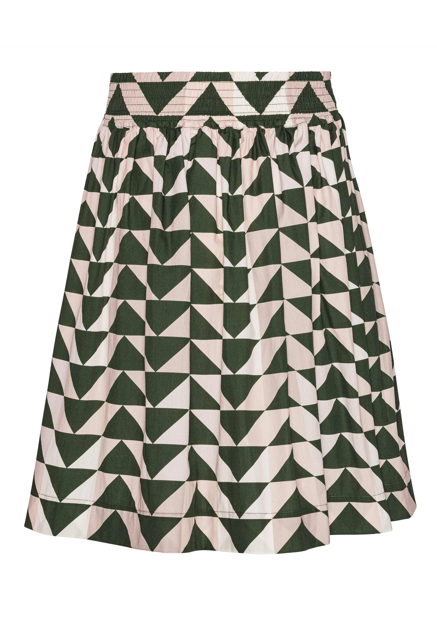 GROBUND Svala nederdelen - den i grønt quilt-mønster