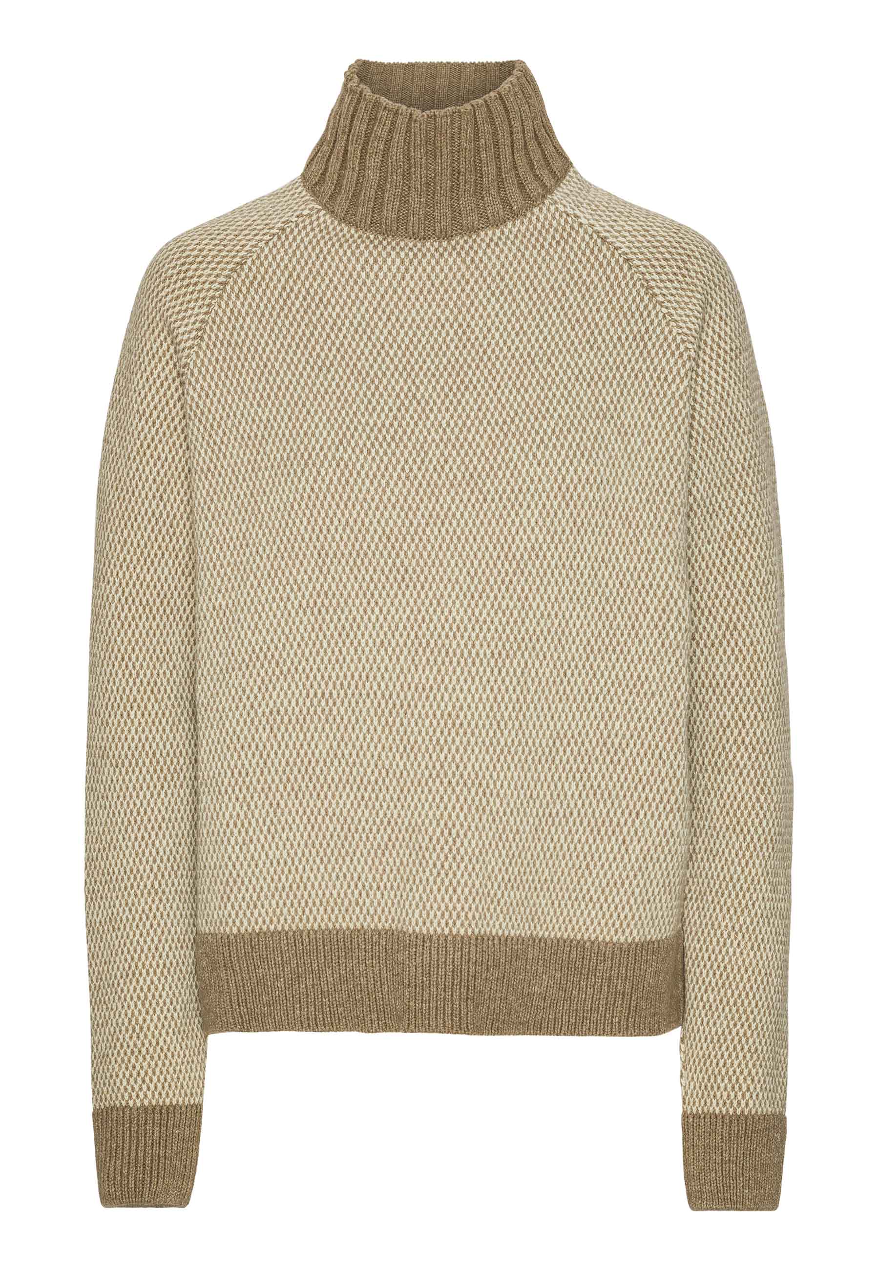 GROBUND Hilde uldstrik - den beige/ sandfarvede