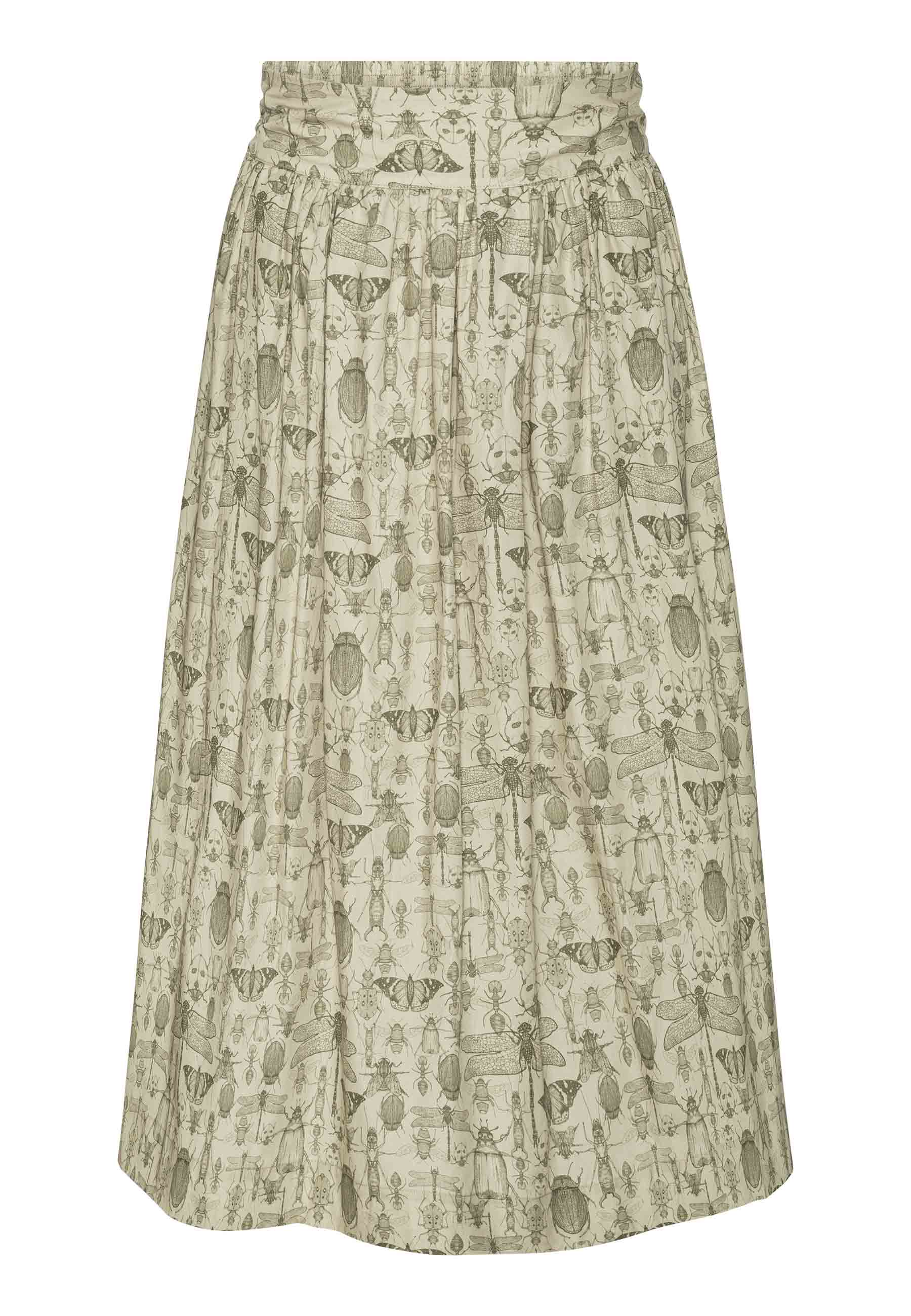 GROBUND Mette nederdel - den lange med insekter