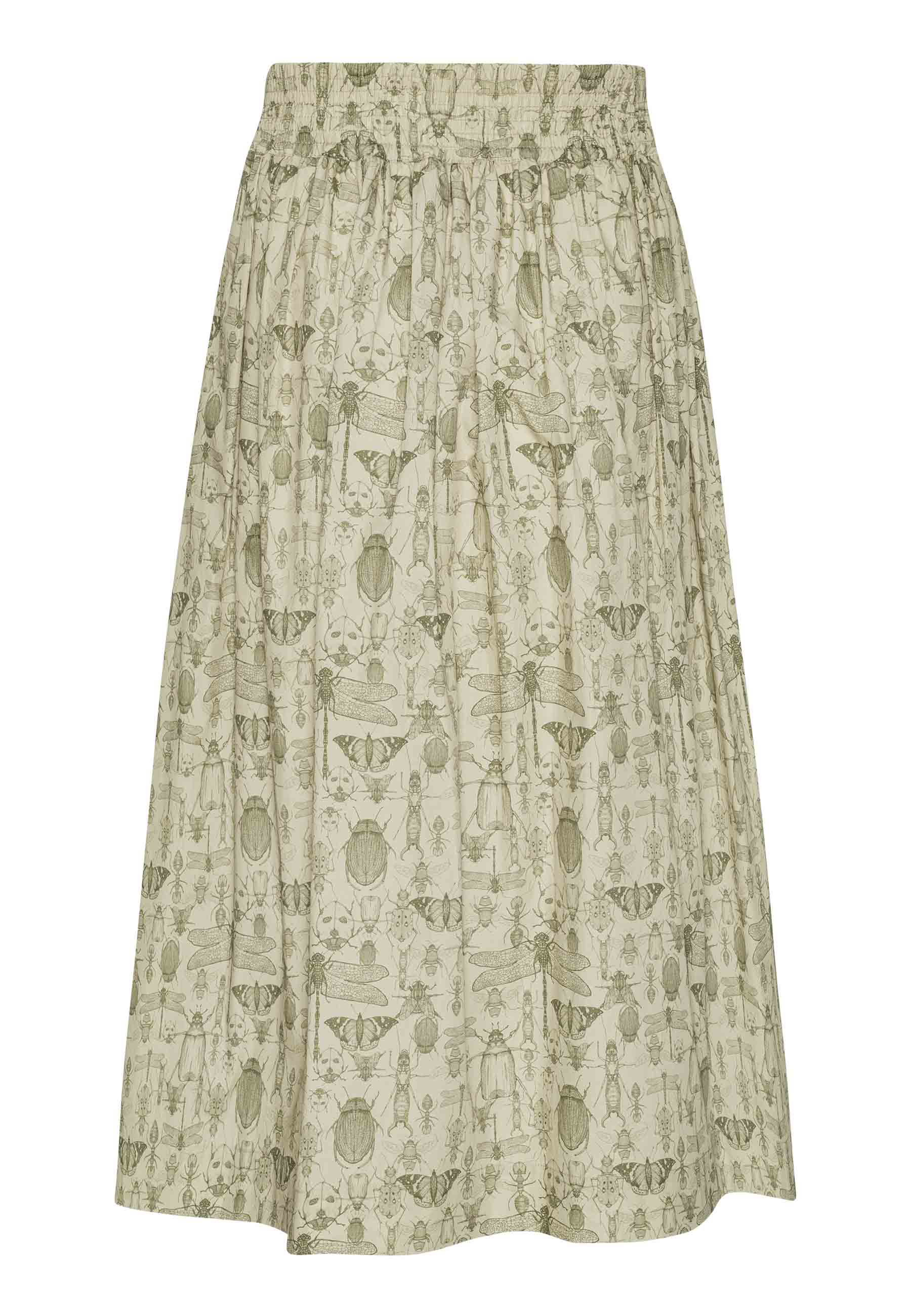 GROBUND Mette nederdel - den lange med insekter