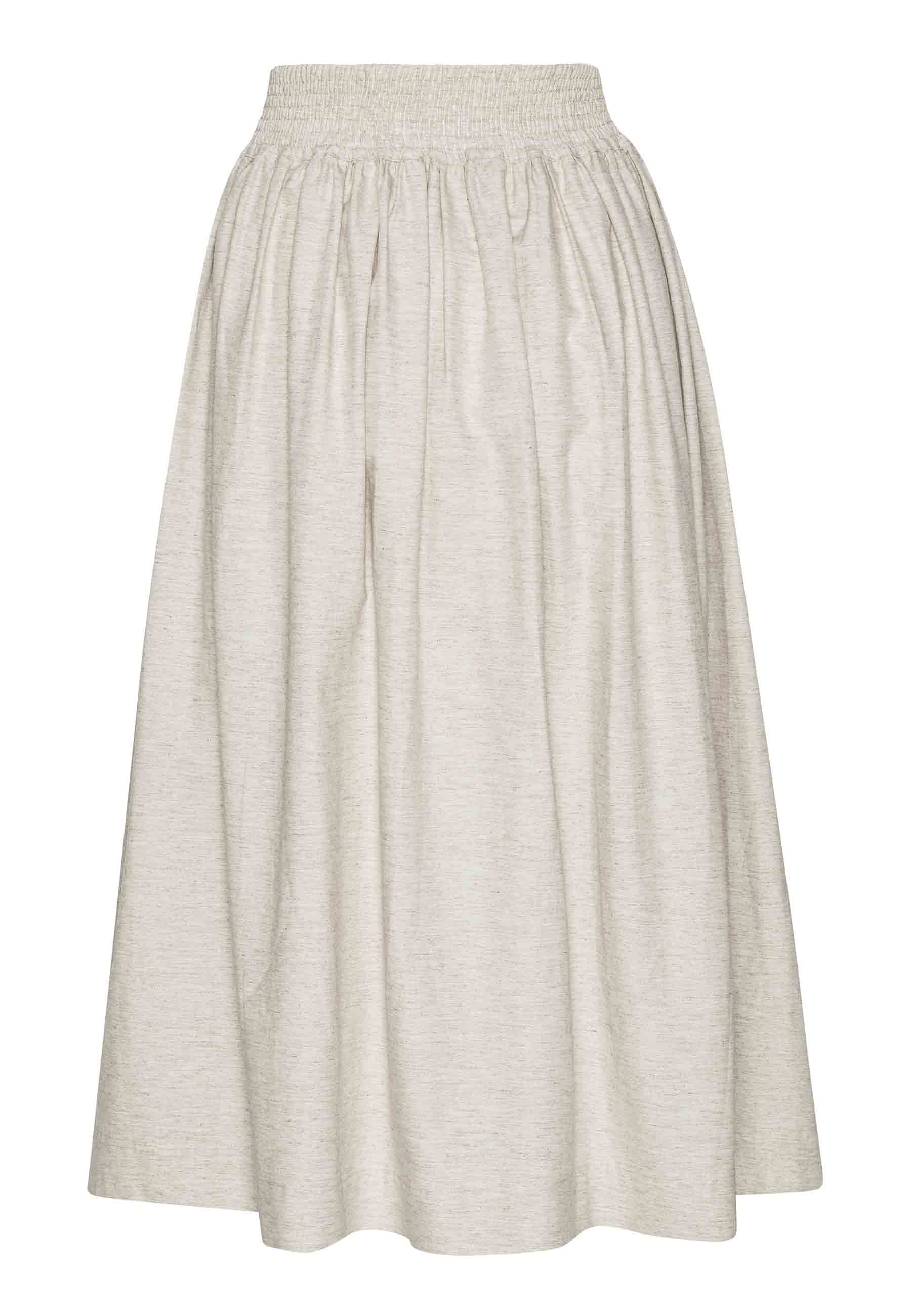 GROBUND Mette nederdel - den lange med hør