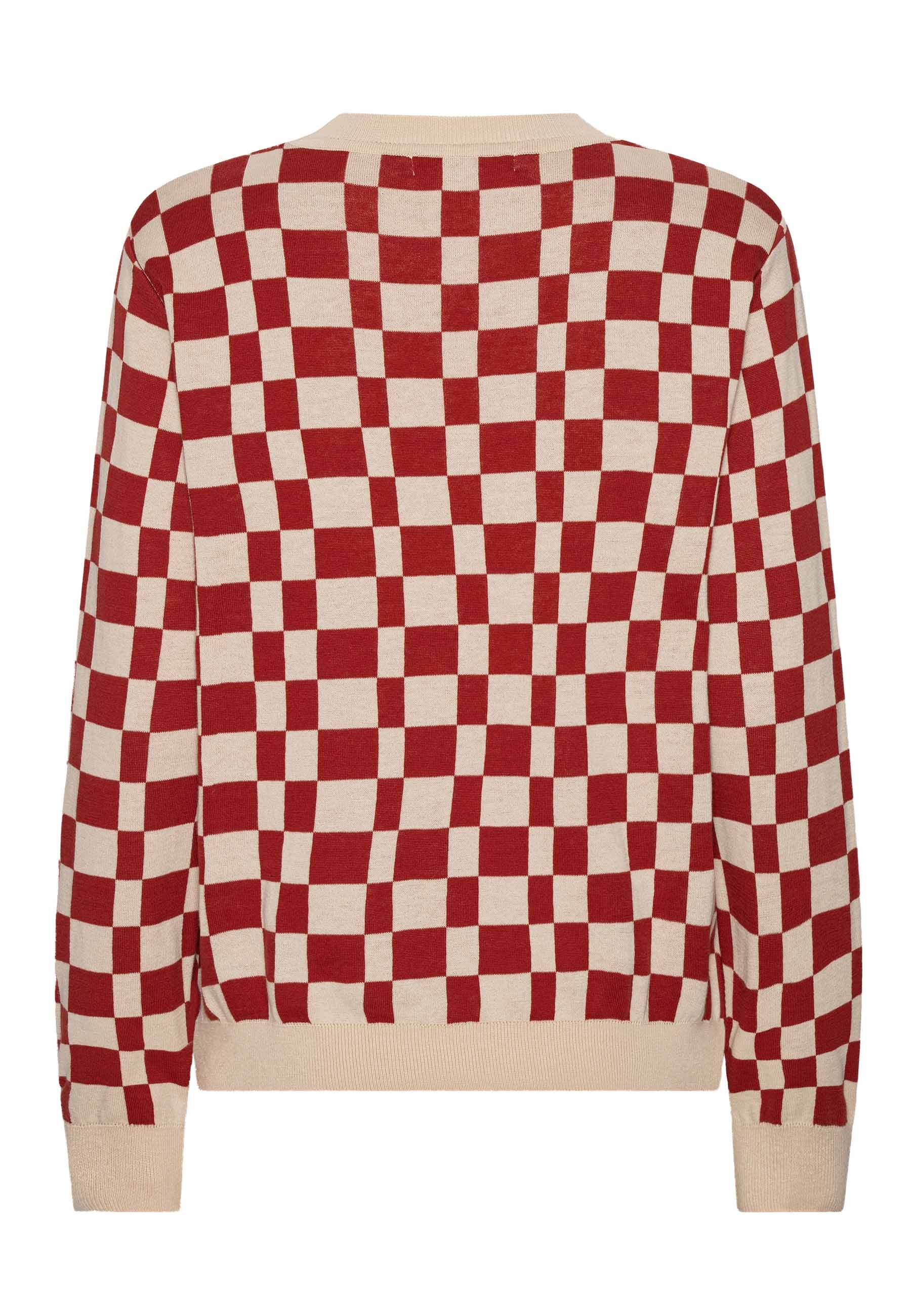 GROBUND Frida strik bluse - den med tintin mønster