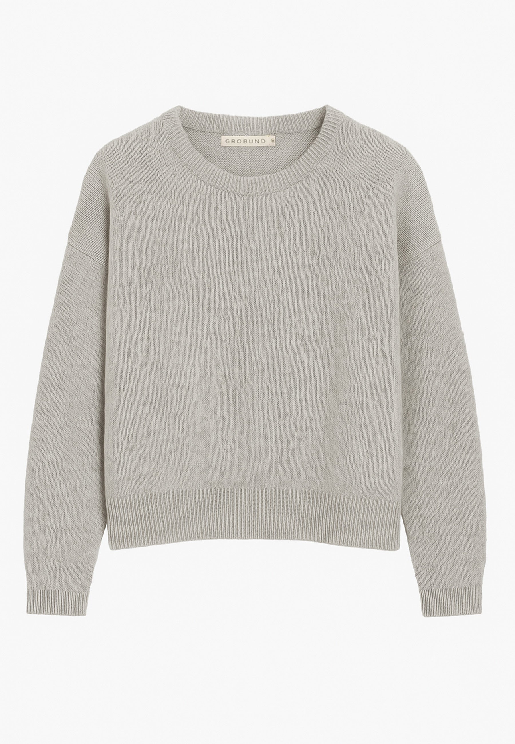 GROBUND Laura uld bluse - den i beige melange