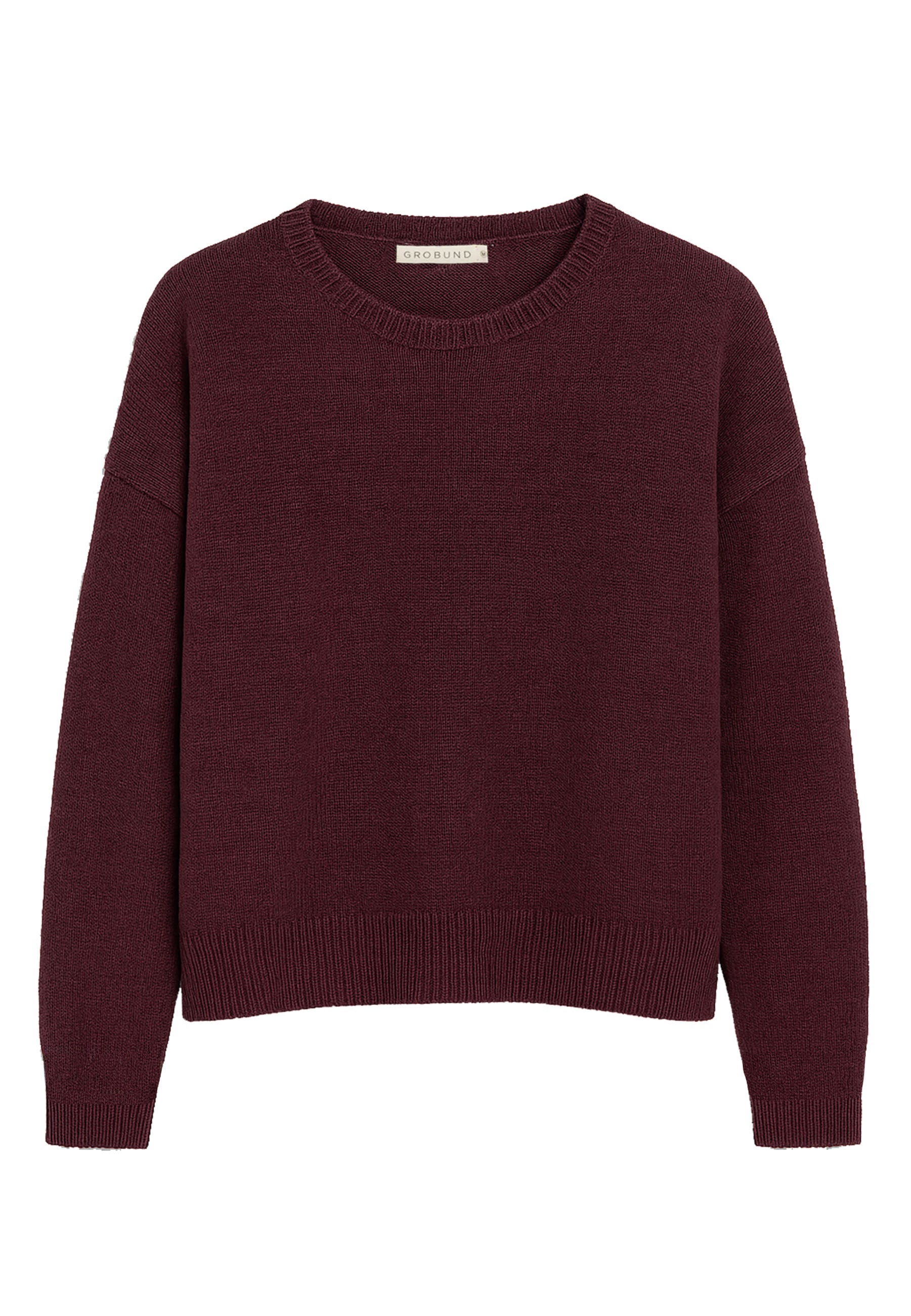 GROBUND Laura uld bluse - den i bordeaux melange