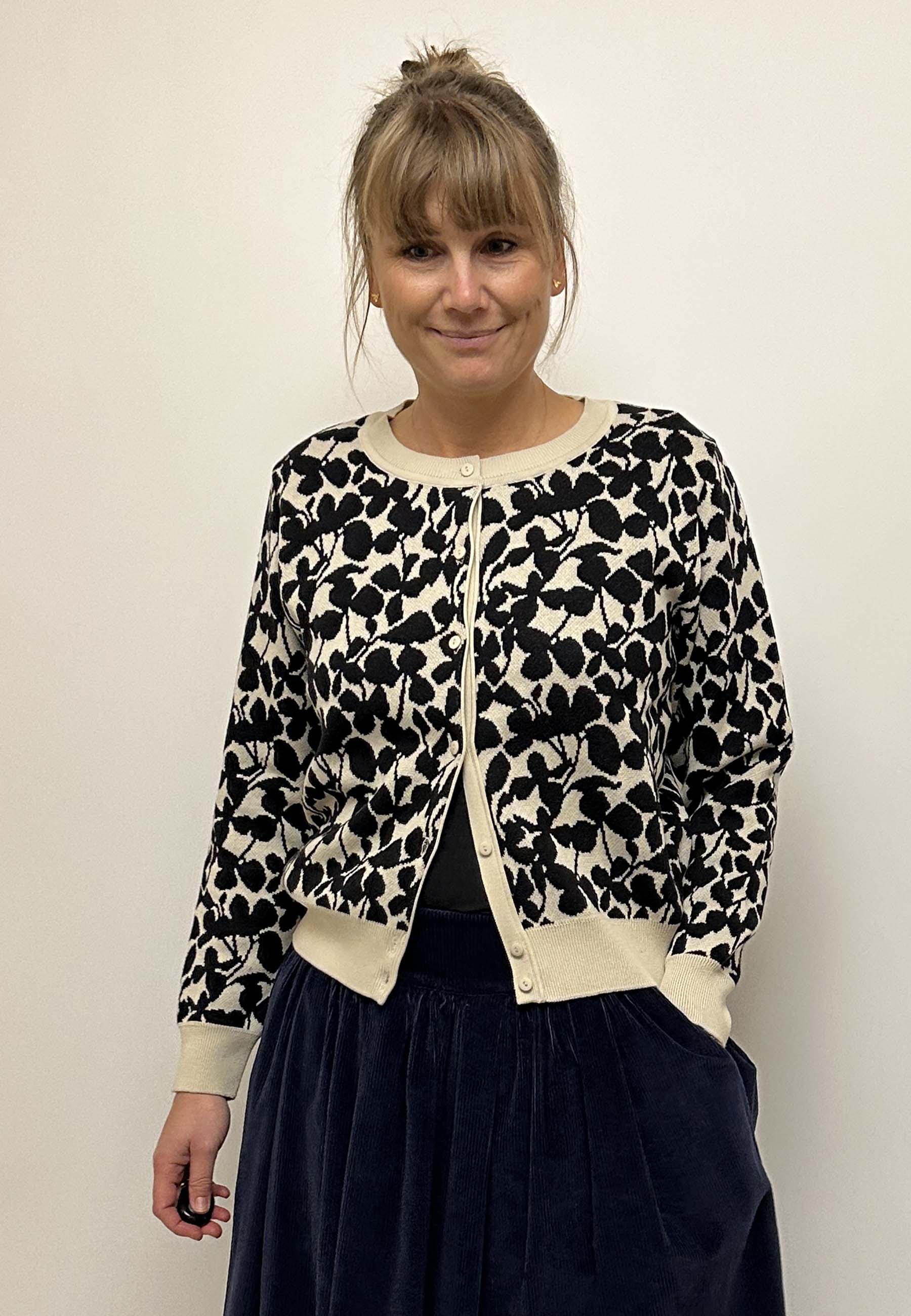 GROBUND Lydia cardigan - Night Flower