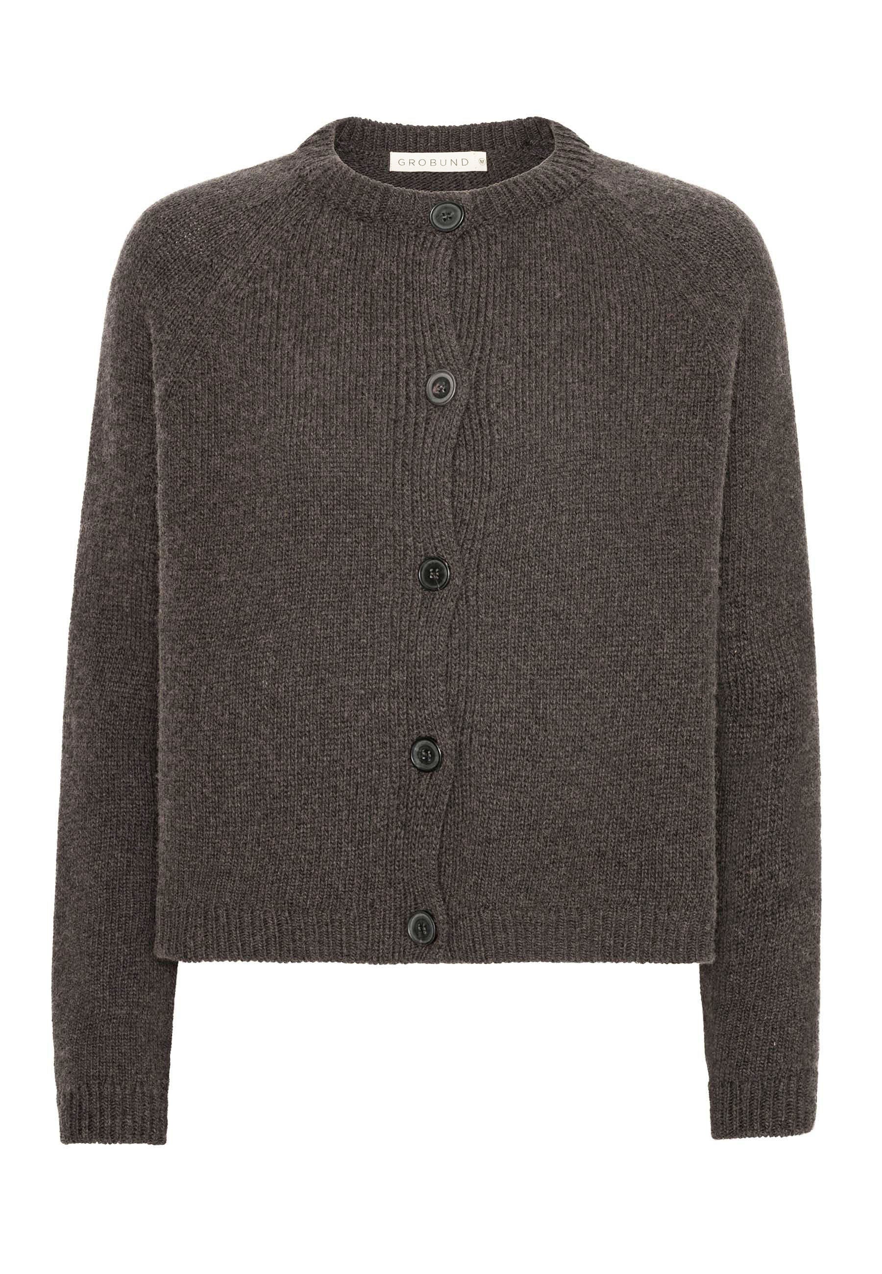 GROBUND Nanna cardigan - den i mocca brun