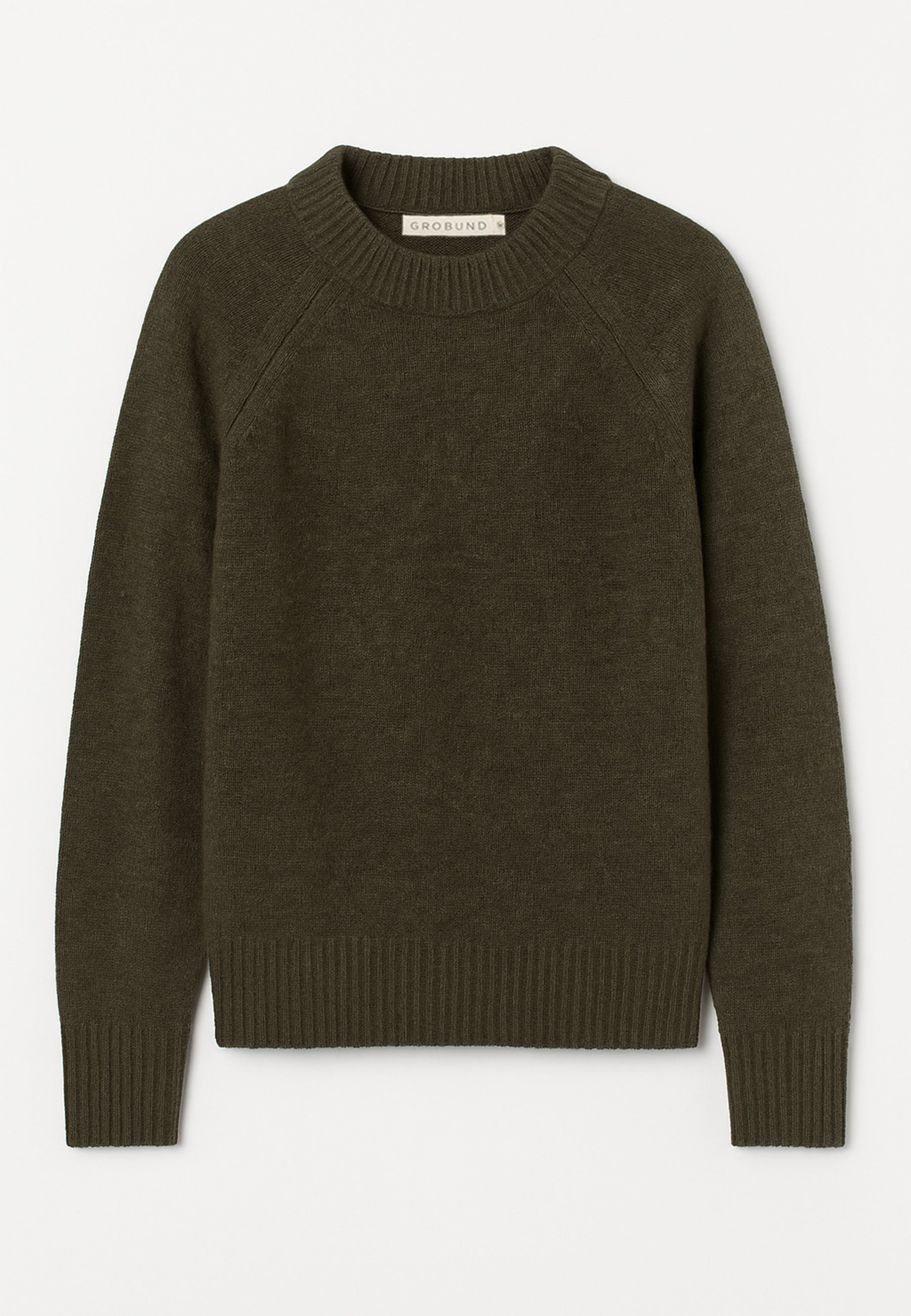 GROBUND Beate uld bluse - den i olivengrøn