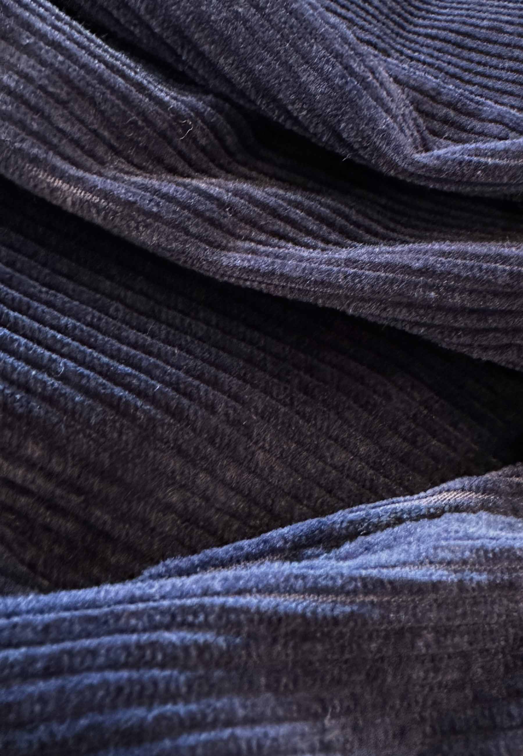 GROBUND Mette nederdel - den lange i navy blå fløjl