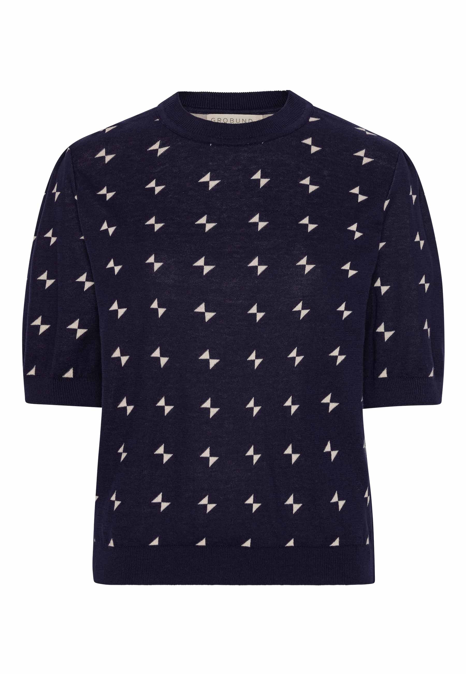 GROBUND Alva tee - mini bow navy