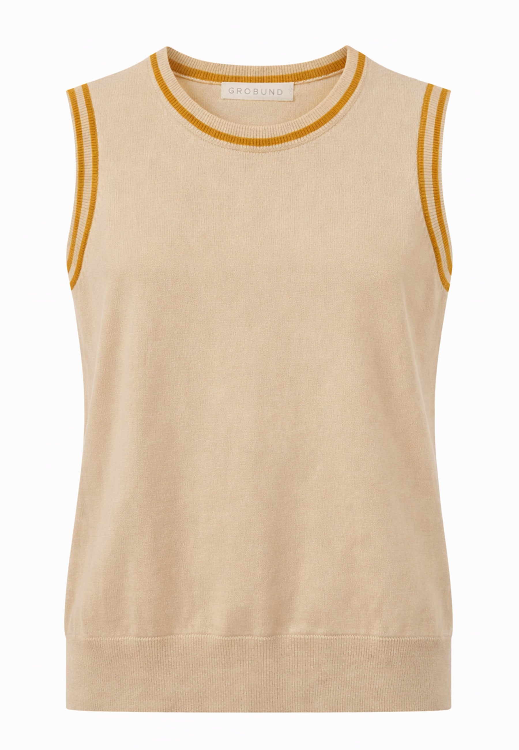 GROBUND Victoria top - den i beige