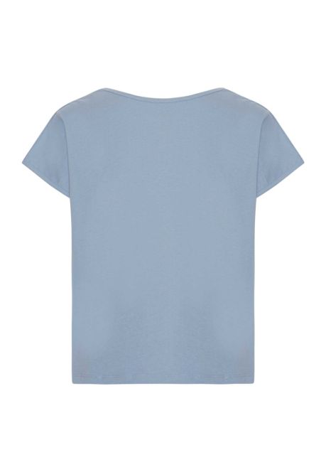 GROBUND Karen t-shirten - den korte i himmelblå