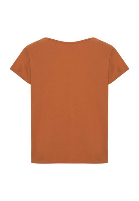 GROBUND Karen t-shirten - den korte i mørk orange
