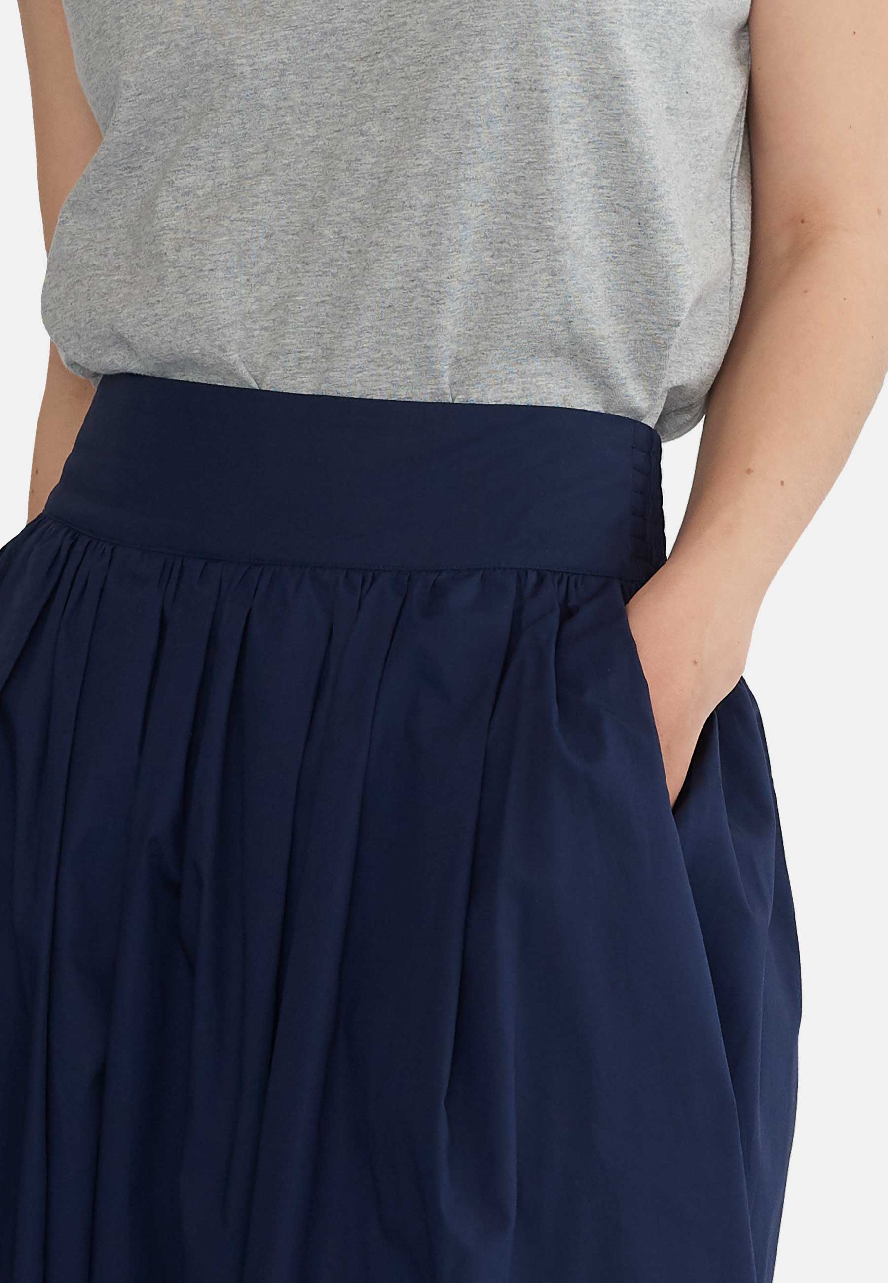 GROBUND Mette nederdel - den lange i navy blå