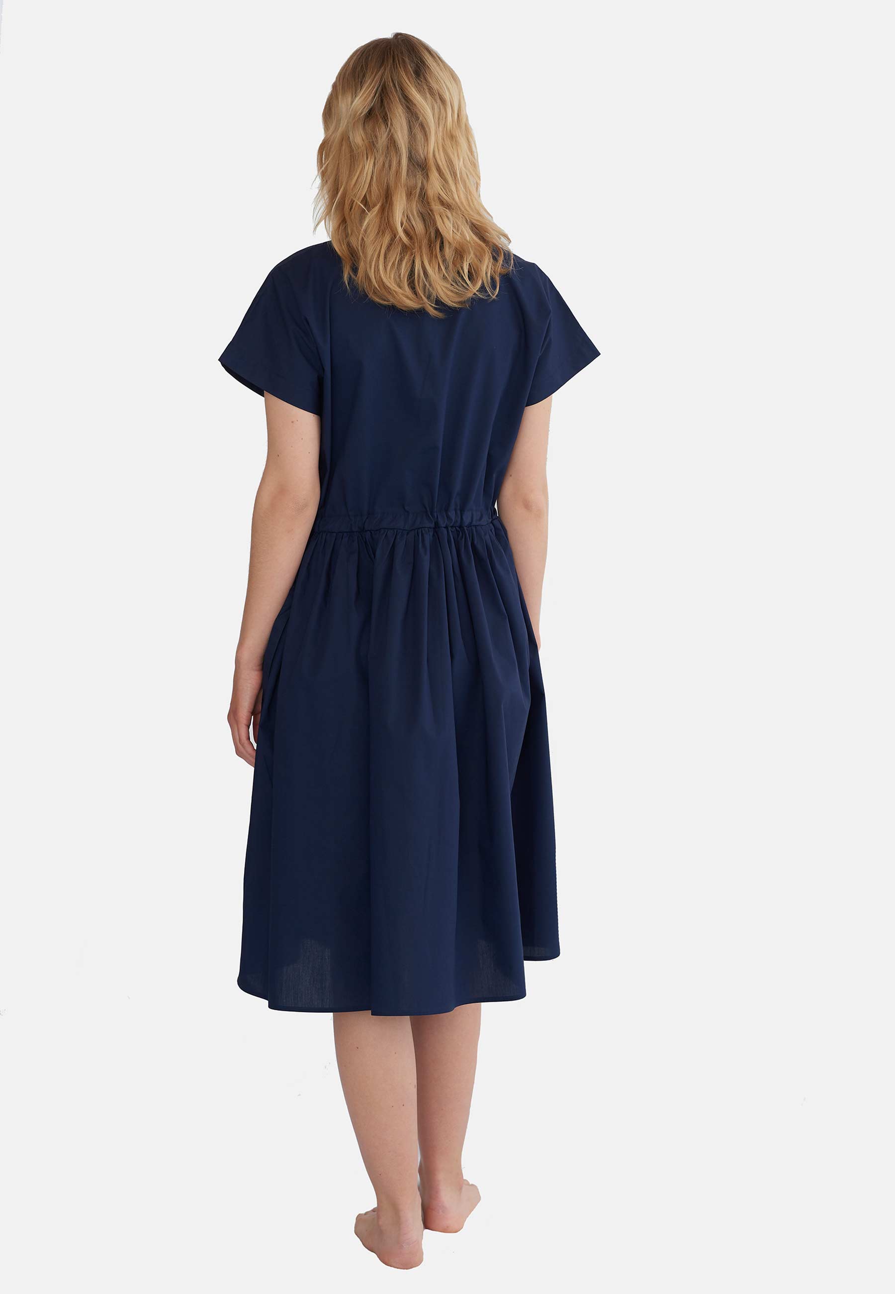 GROBUND Vigga kjolen - den med knapper i midnatsblå