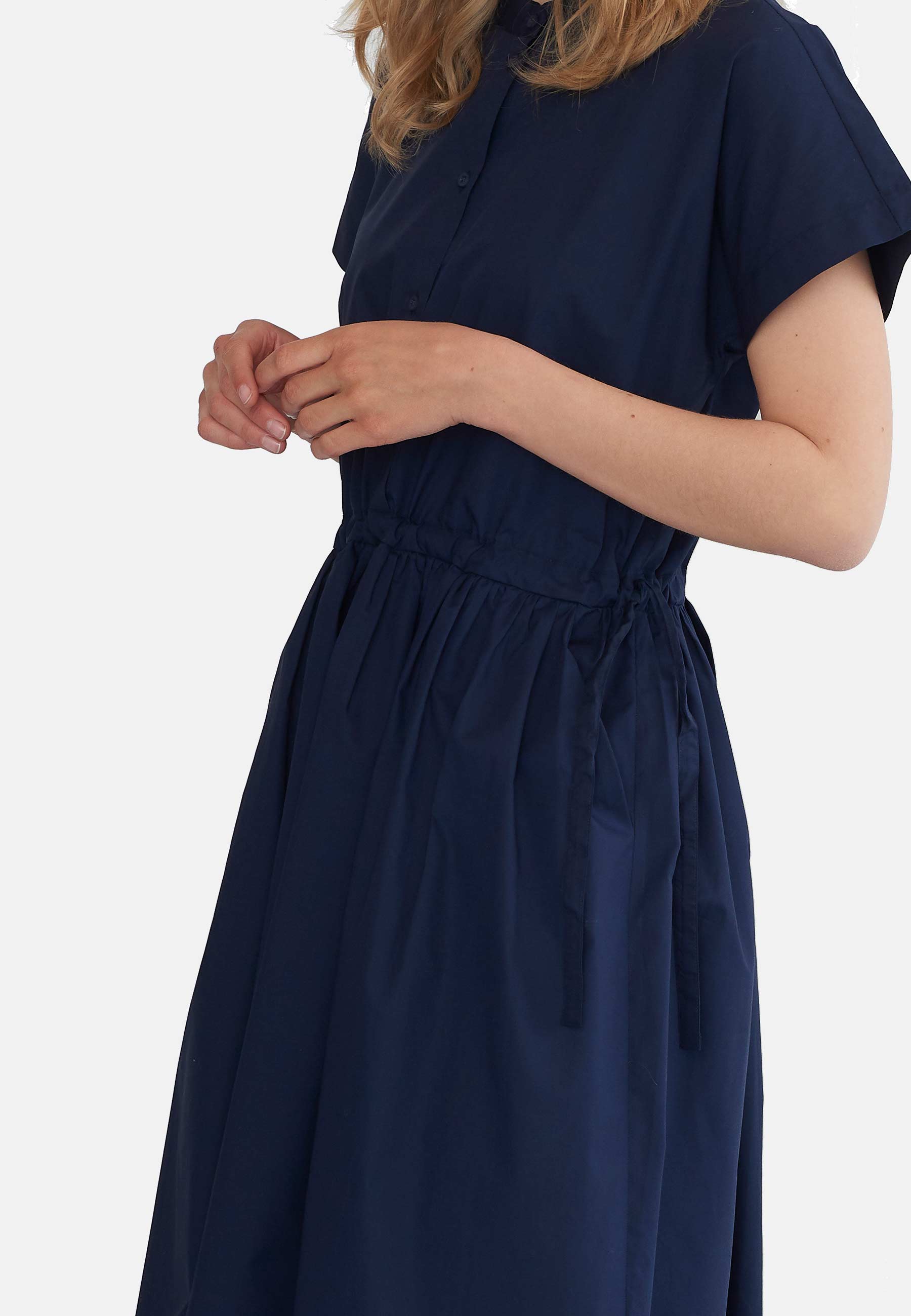 GROBUND Vigga kjolen - den med knapper i midnatsblå